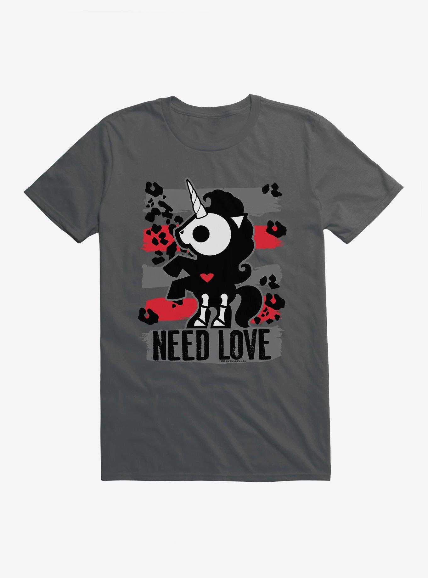 Skelanimals Bonita Need Love T-Shirt, CHARCOAL, hi-res