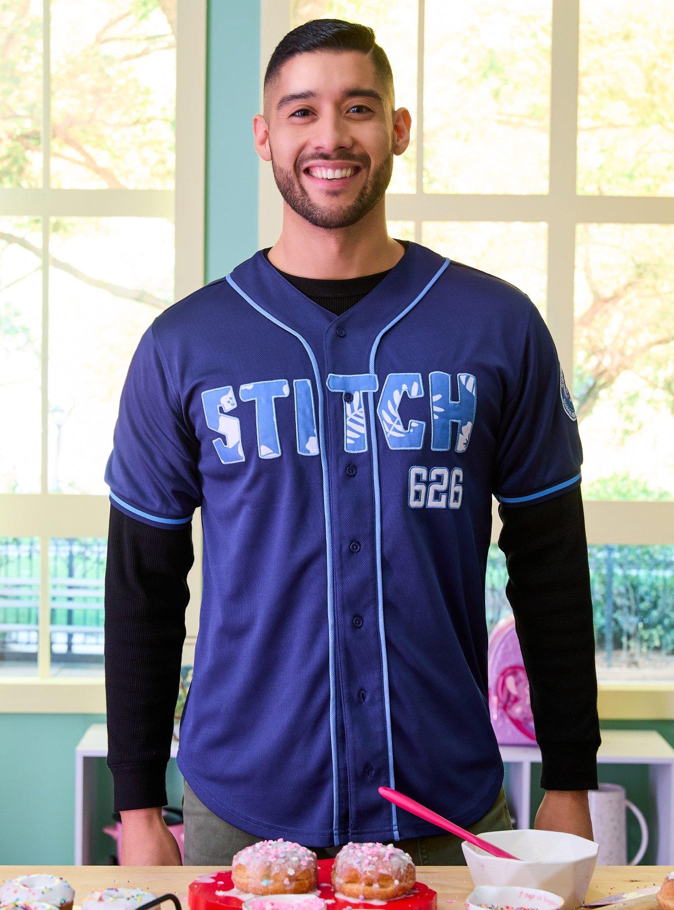 Disney Lilo & Stitch Stitch Baseball Jersey - BoxLunch Exclusive, , hi-res