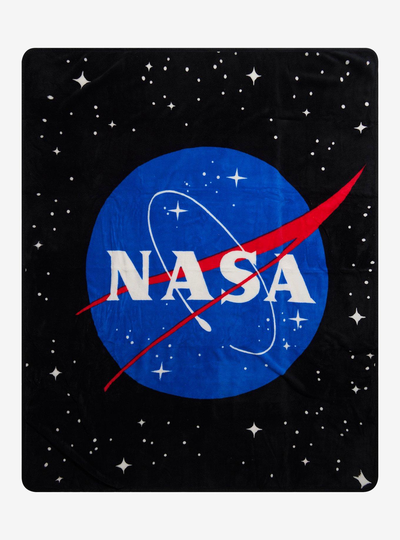 NASA Logo Starry Sky Fleece Throw, , hi-res