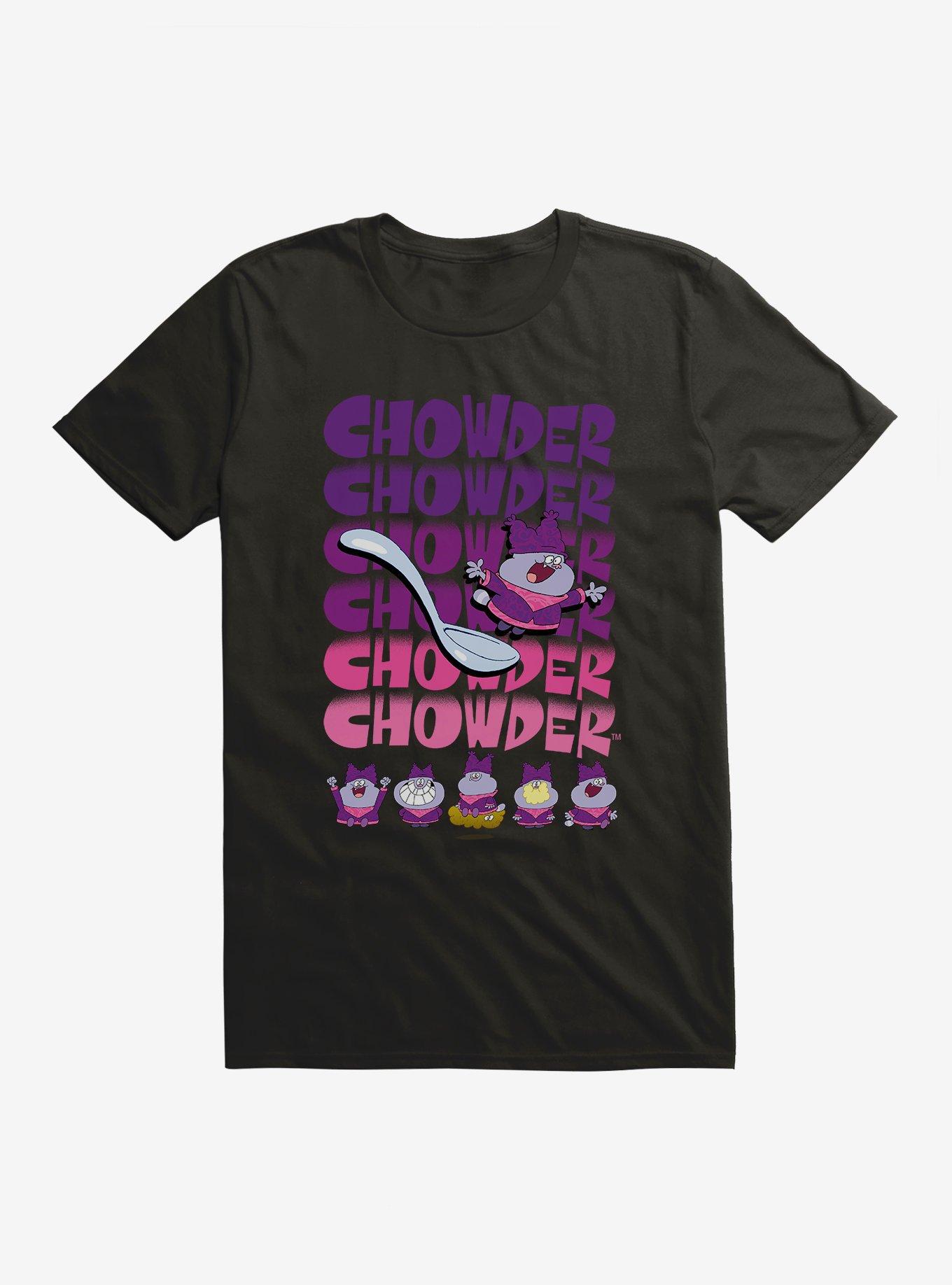 Cartoon Network Chowder Purple Hues T-Shirt, BLACK, hi-res