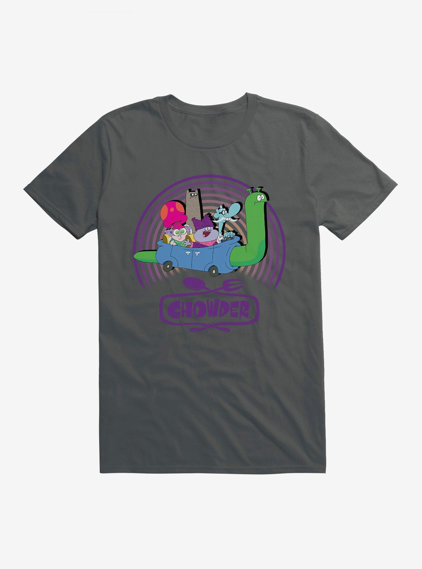 Cartoon Network Chowder Traveling Posse T-Shirt, CHARCOAL, hi-res