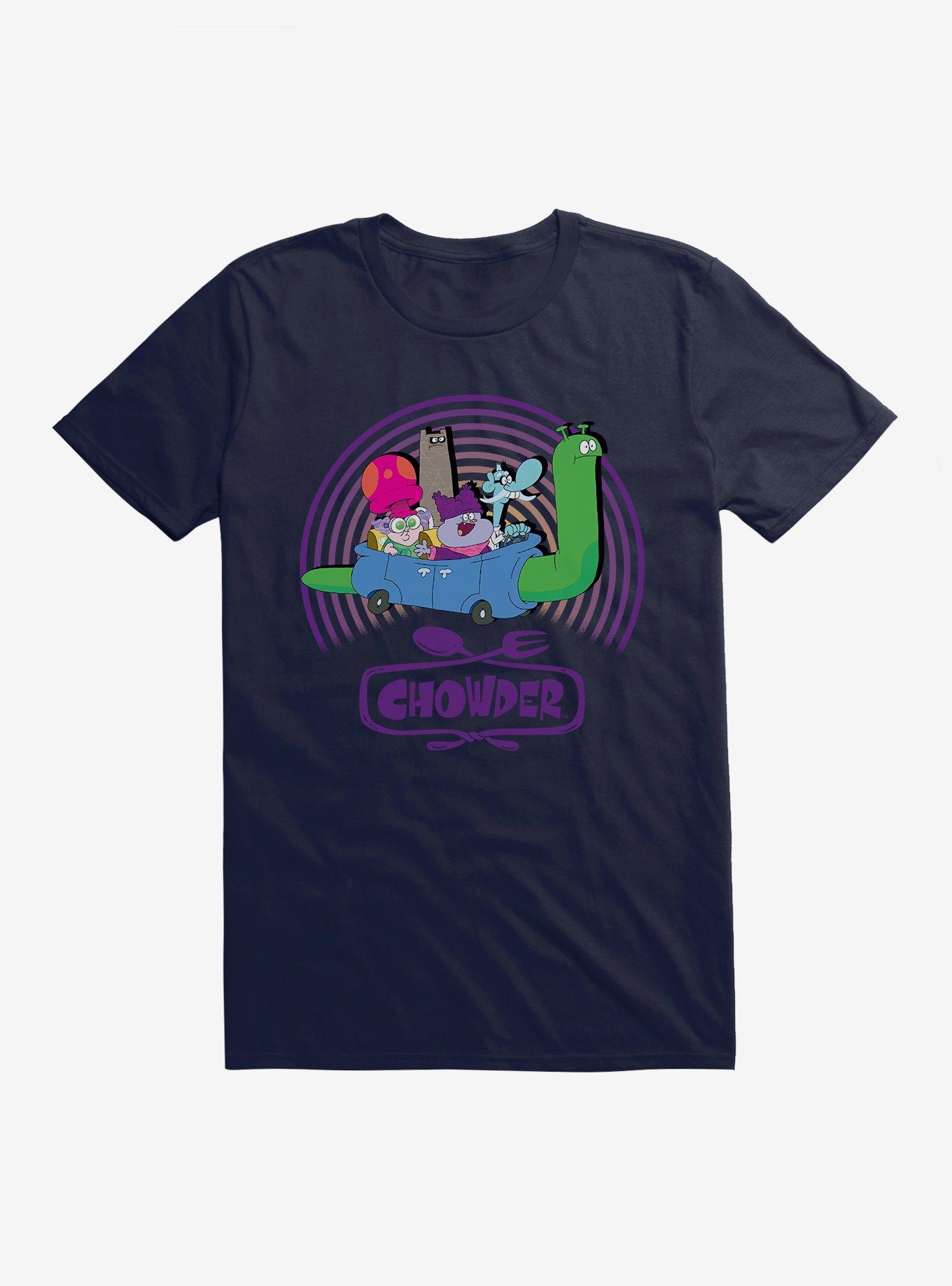 Cartoon Network Chowder Traveling Posse T-Shirt, NAVY, hi-res