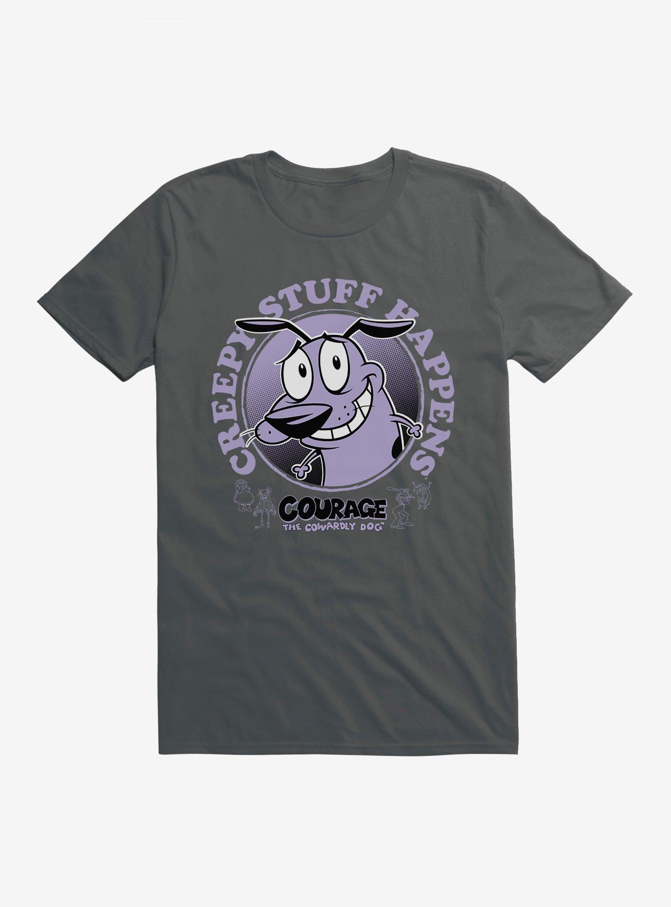 Cartoon Network Courage The Cowardly Dog Creepy Stuff Happens T-Shirt