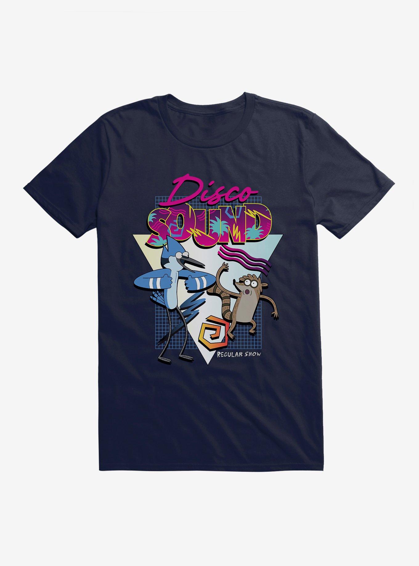 Regular Show Disco Sound T-Shirt, NAVY, hi-res