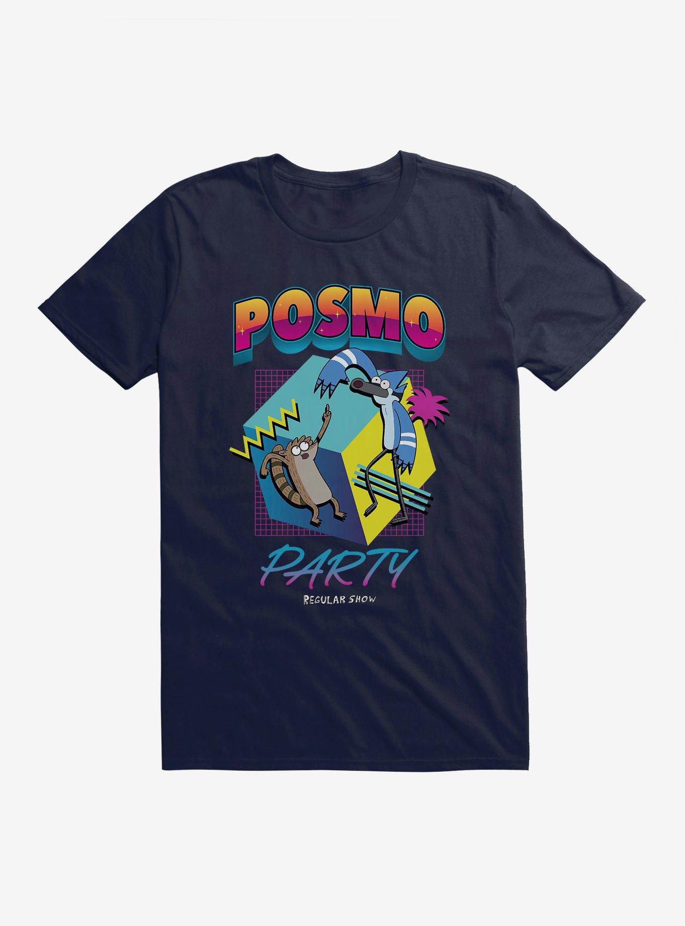 Regular Show Posmo Party T-Shirt, NAVY, hi-res