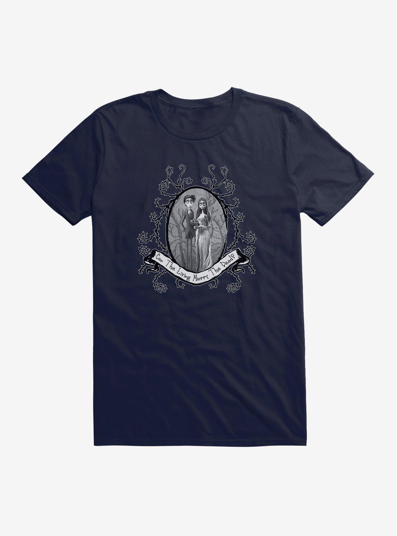 Corpse Bride Emily And Victor Portrait T-Shirt, , hi-res