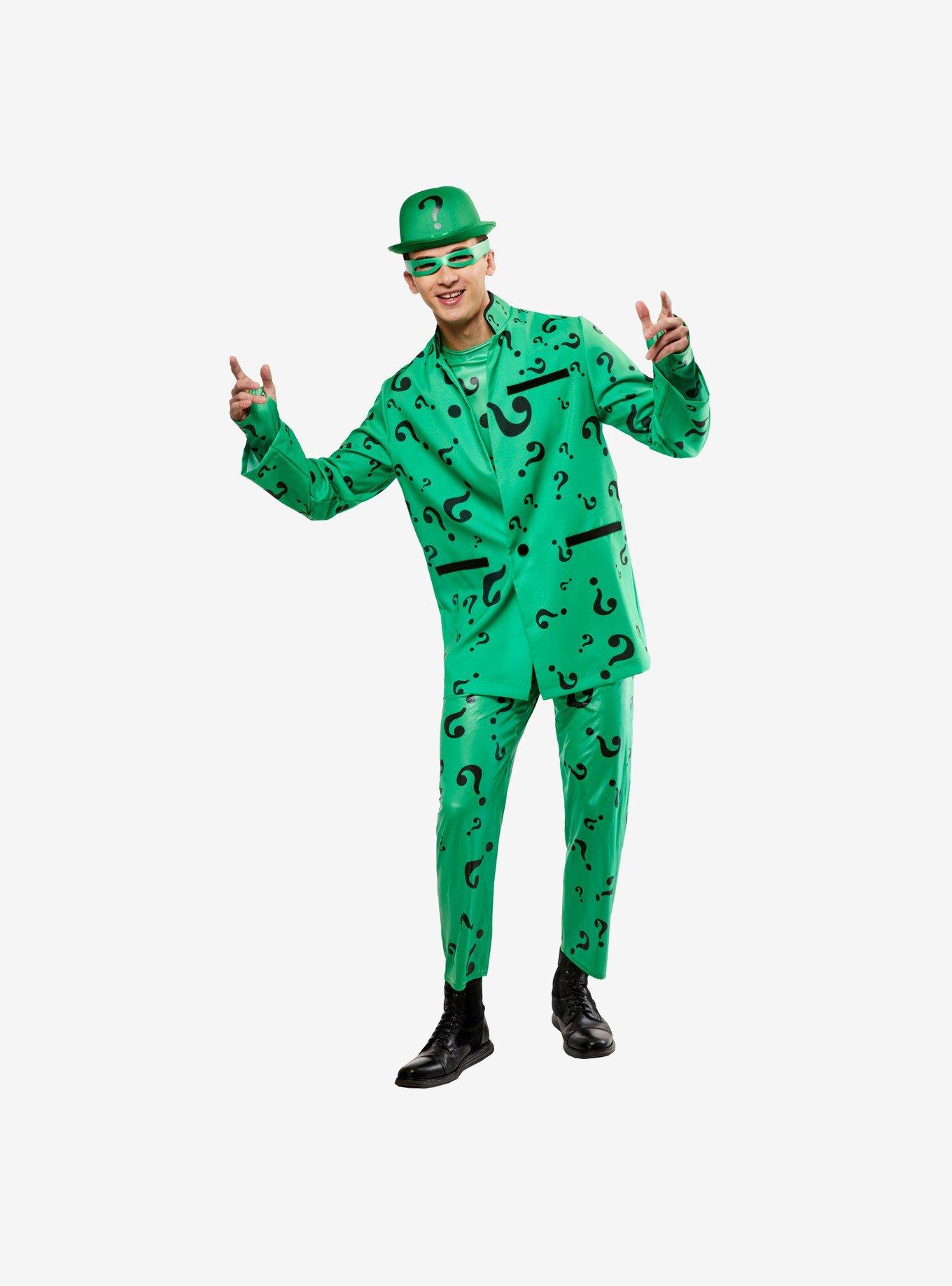 DC Comics Batman Forever Deluxe Riddler Adult Costume, , hi-res