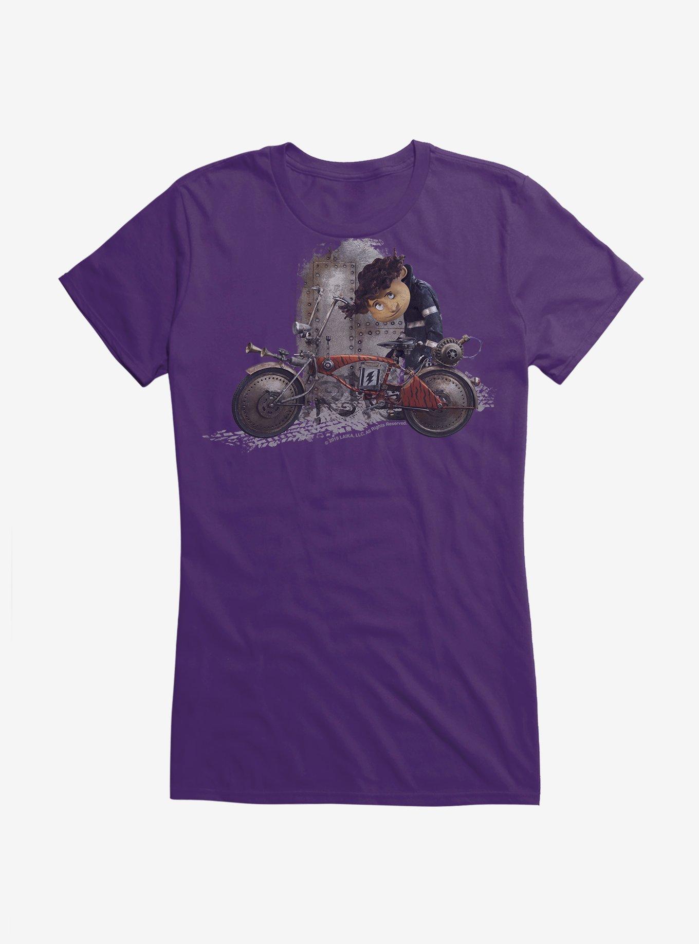 Coraline Wybie Biker Girls T-Shirt, PURPLE, hi-res