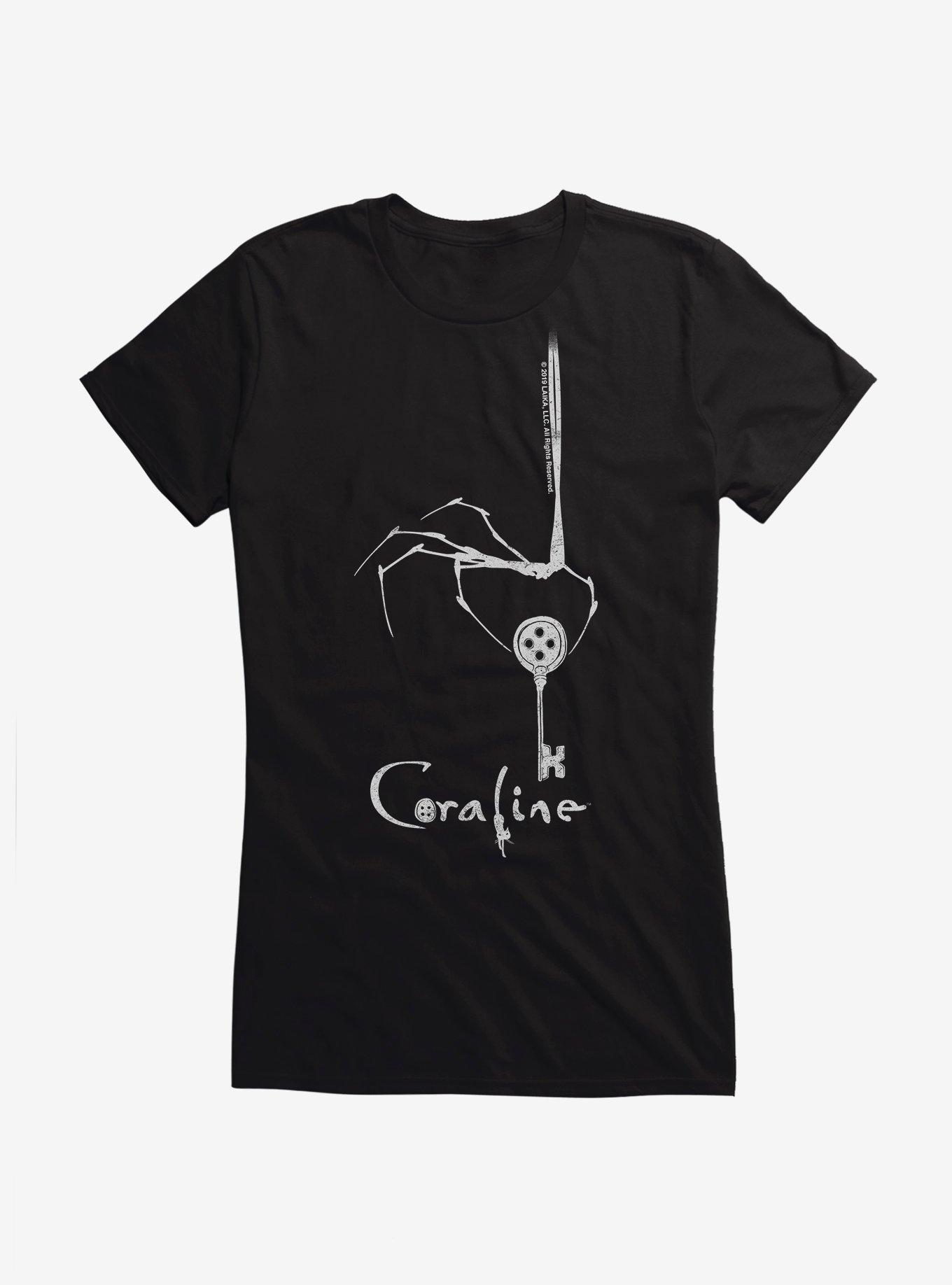 Coraline The Key Girls T-Shirt, BLACK, hi-res