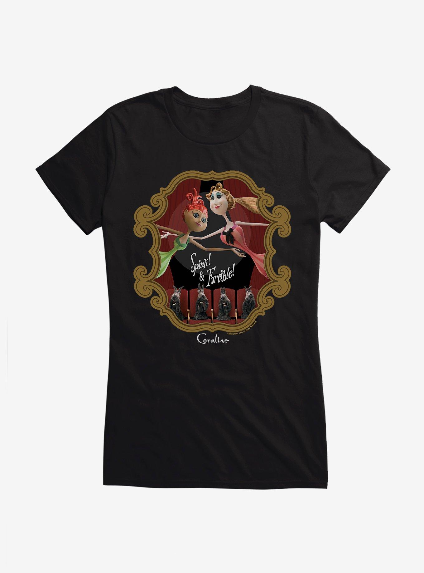Coraline Spink & Forcible Girls T-Shirt, BLACK, hi-res
