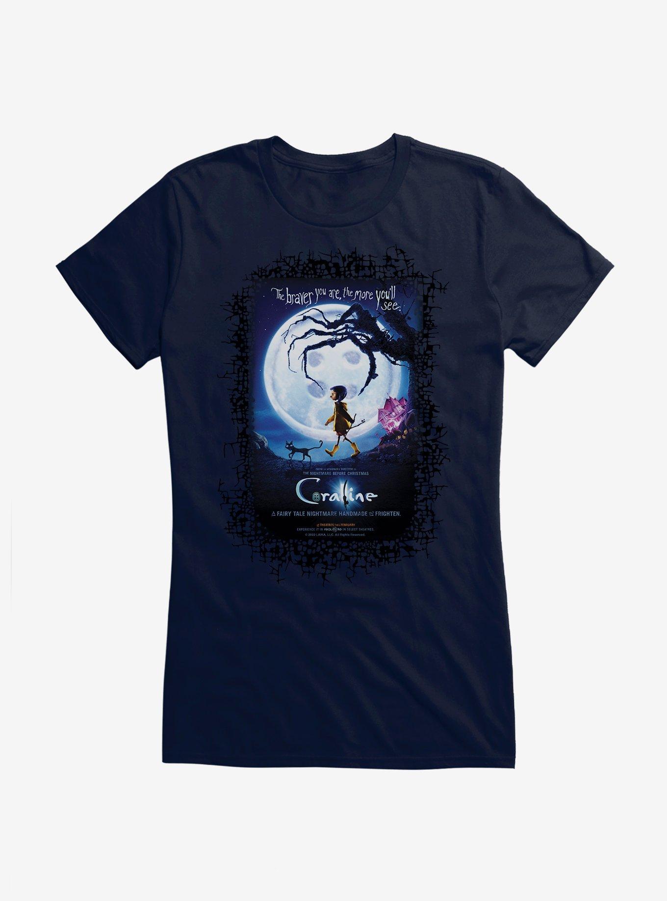 Coraline Moon Silhouette Poster Girls T-Shirt, , hi-res