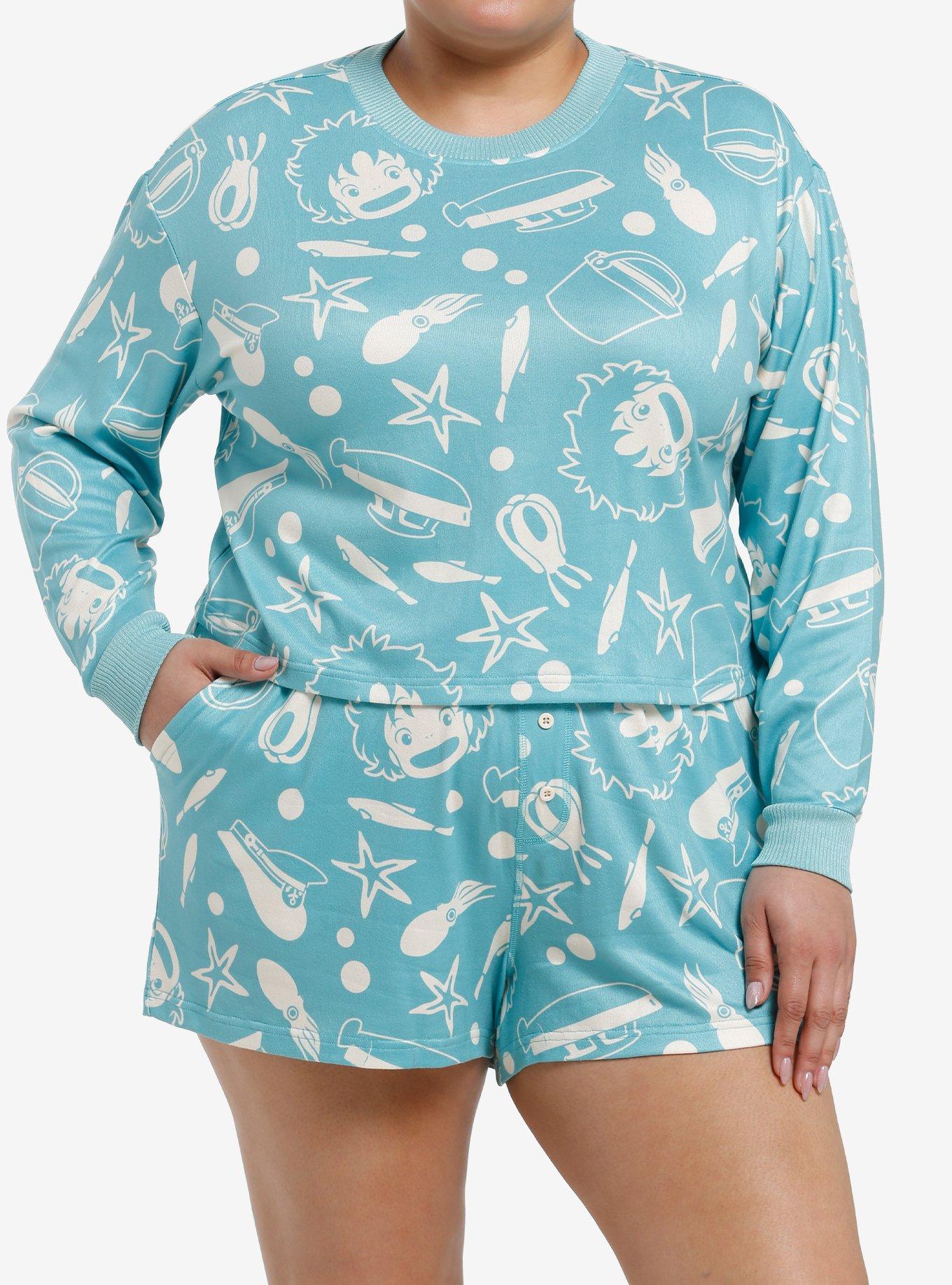 Her Universe Studio Ghibli® Ponyo Allover Print Lounge Set Plus Size, , hi-res