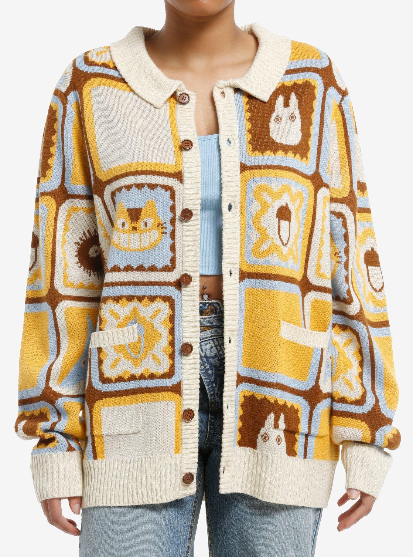 Our Universe Studio Ghibli® My Neighbor Totoro Patchwork Knit Cardigan, MULTI, hi-res