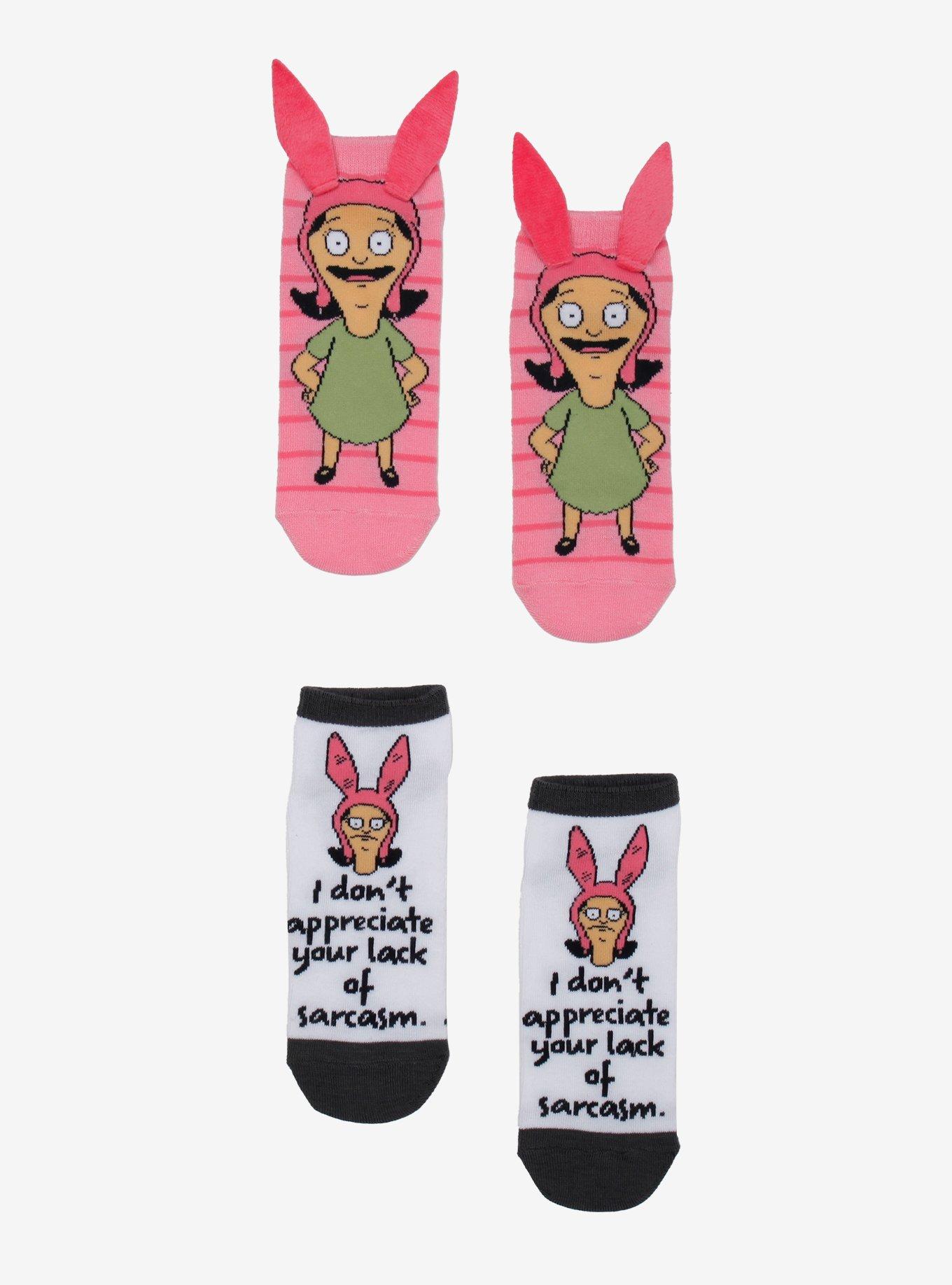 Bob's Burgers Louise No-Show Socks 2 Pair, , hi-res