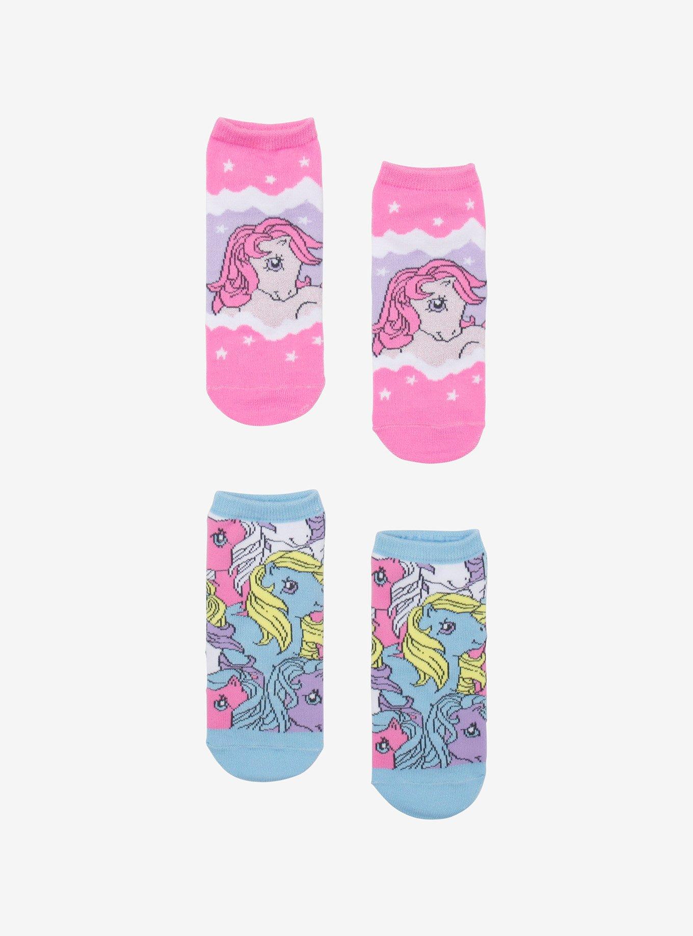 My Little Pony Vintage No-Show Socks 2 Pair, , hi-res