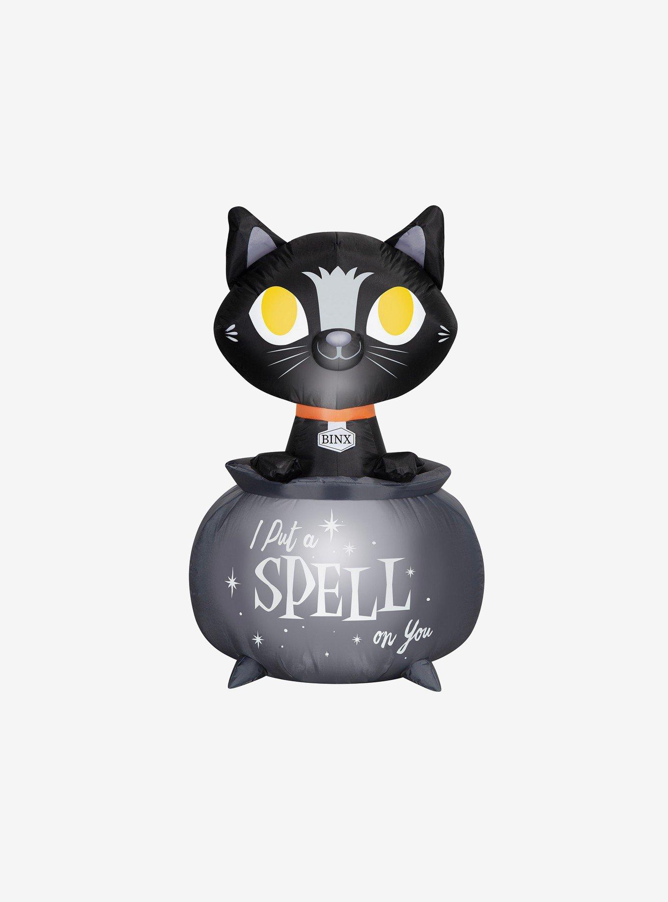 Disney Hocus Pocus Binx in Cauldron Light-Up Inflatable Decor, , hi-res