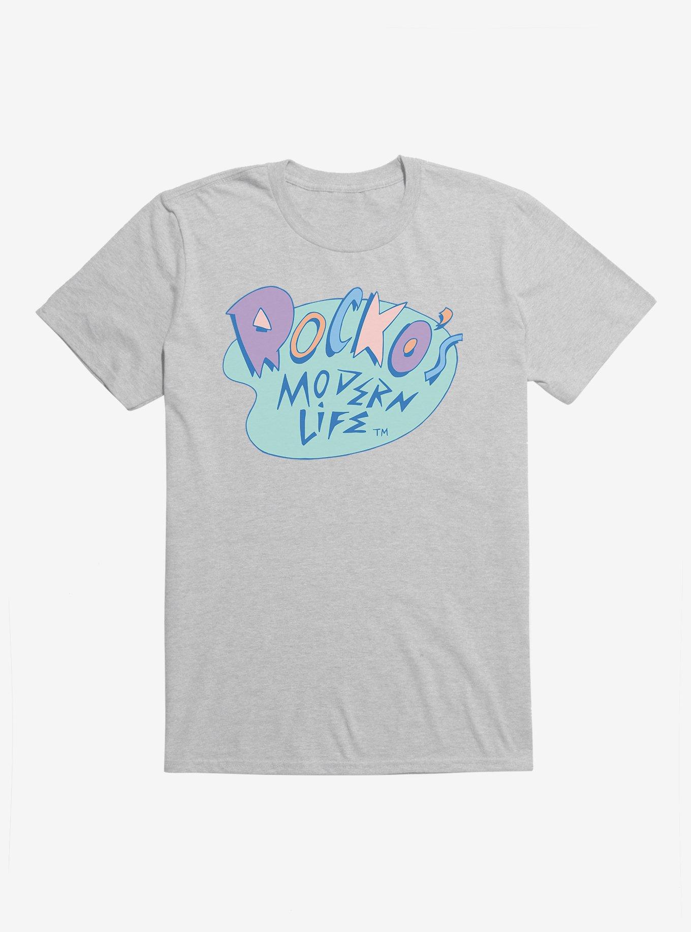 Rocko's Modern Life Logo T-Shirt, HEATHER GREY, hi-res