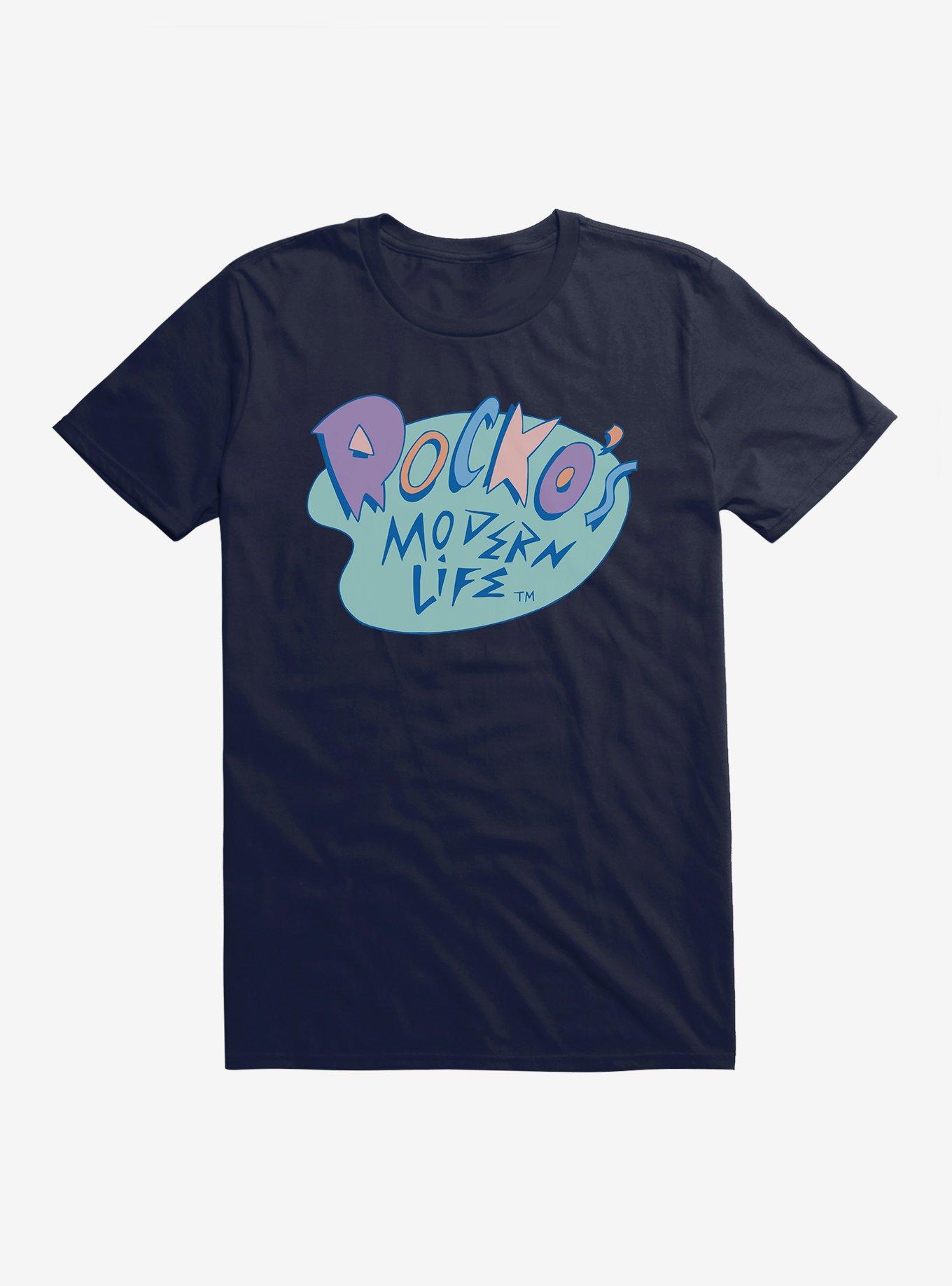 Rocko's Modern Life Logo T-Shirt, NAVY, hi-res