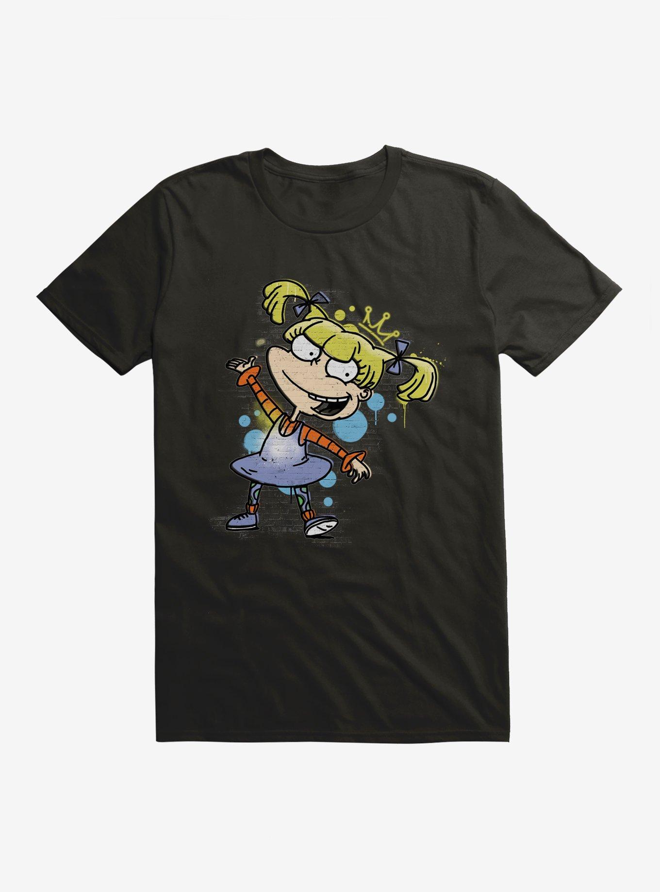 Rugrats Angelica Graffiti T-Shirt, BLACK, hi-res