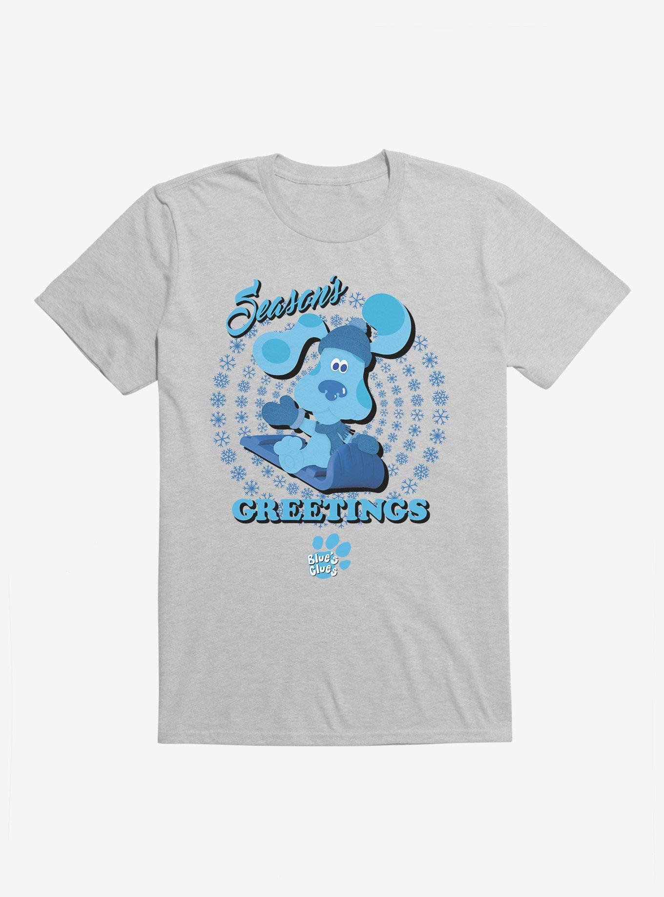 Blue's Clues Season's Greetings T-Shirt, HEATHER GREY, hi-res