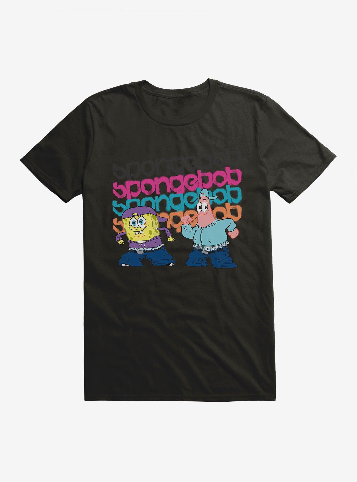 SpongeBob SquarePants Dance Crew SpongeBob Patrick T-Shirt, BLACK, hi-res
