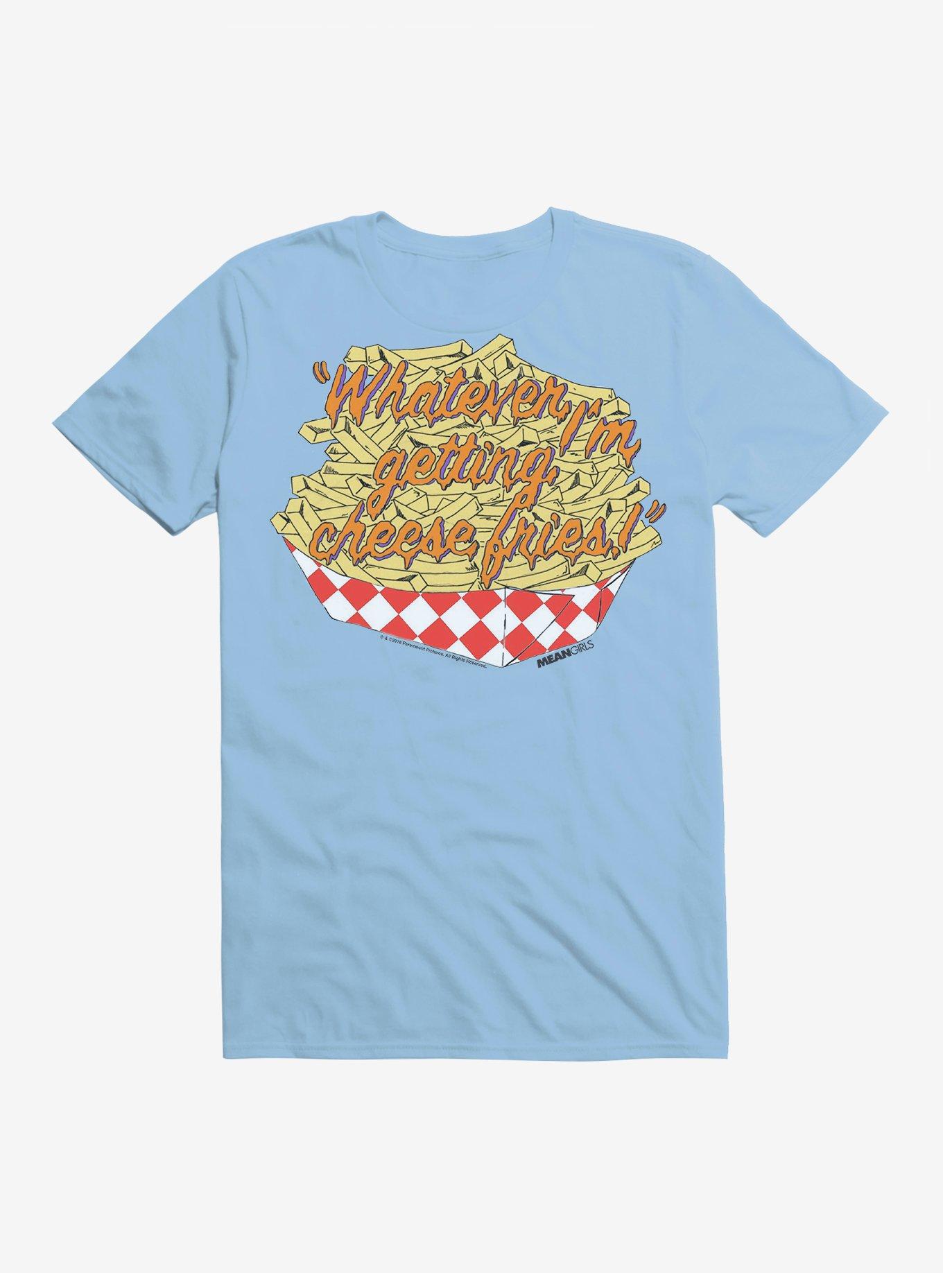 Mean Girls Whatever Cheese Fries T-Shirt, LIGHT BLUE, hi-res