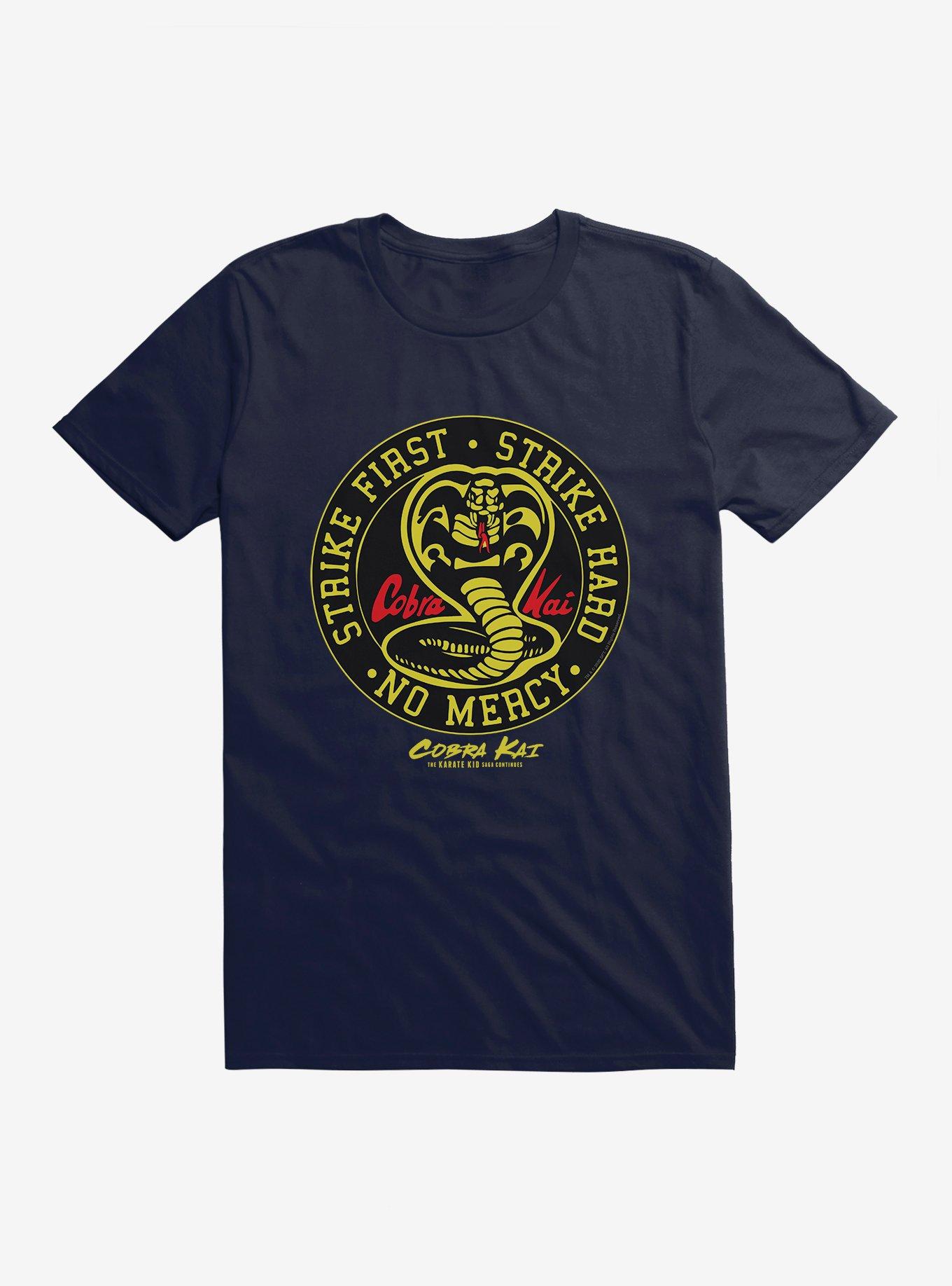 Extra Soft Cobra Kai Window Decal T-Shirt, MIDNIGHT NAVY, hi-res