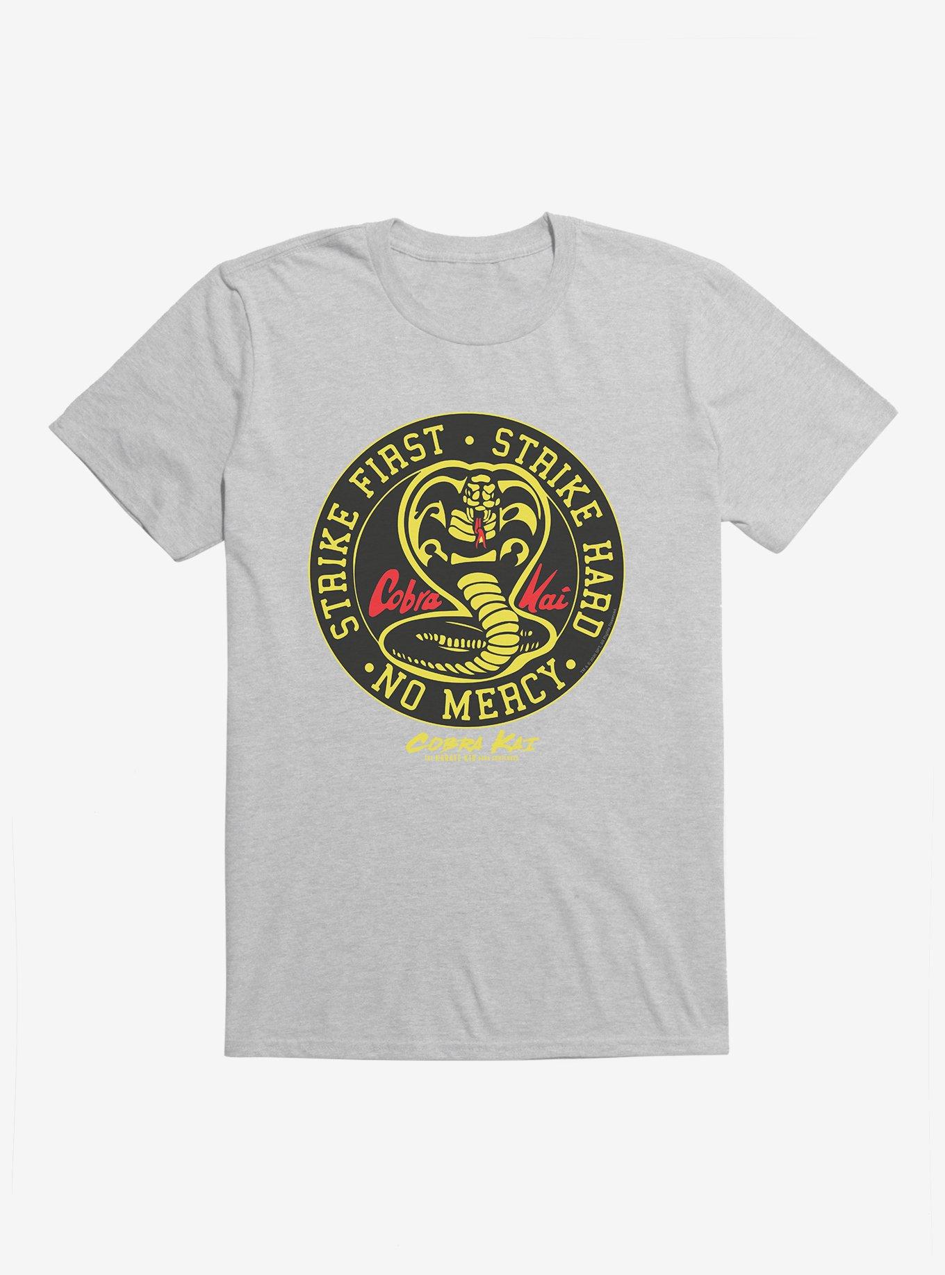 Extra Soft Cobra Kai Window Decal T-Shirt, HEATHER GREY, hi-res