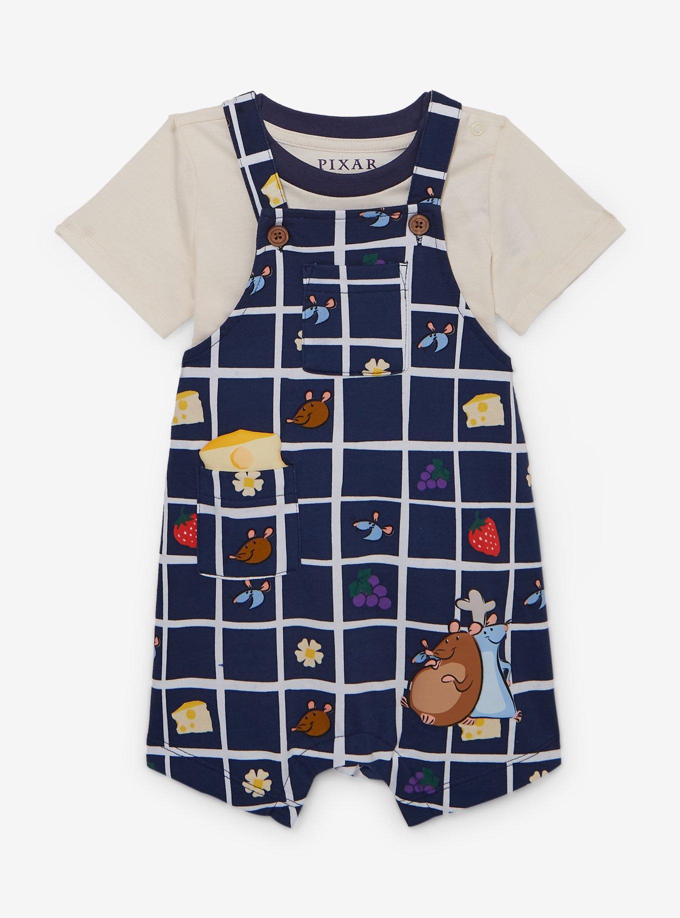 Disney Pixar Ratatouille Emile & Remy Food Infant Overall & Shirt Set - BoxLunch Exclusive, , hi-res