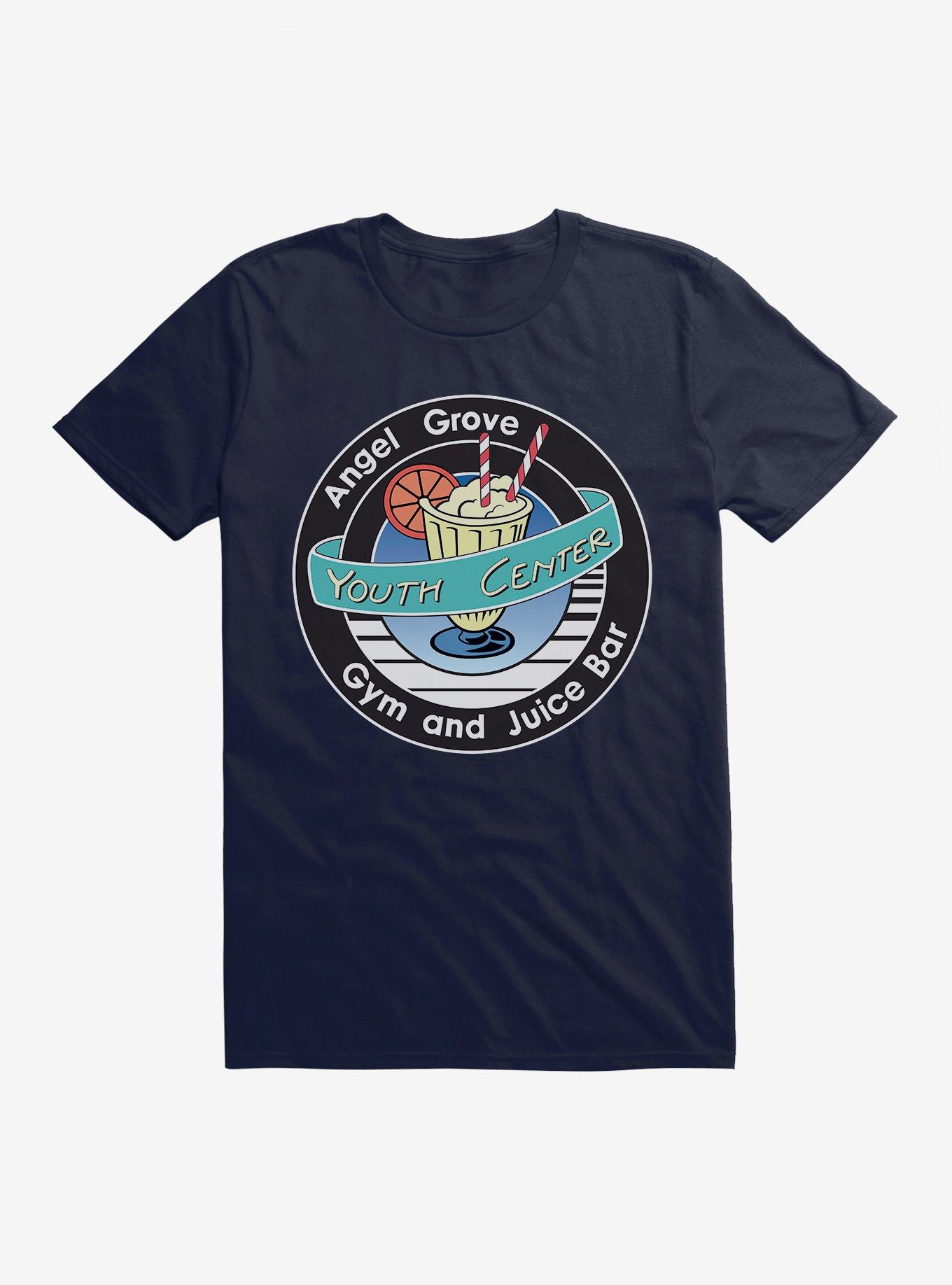 Mighty Morphin Power Rangers Angel Grove Juice Bar T-Shrt, NAVY, hi-res