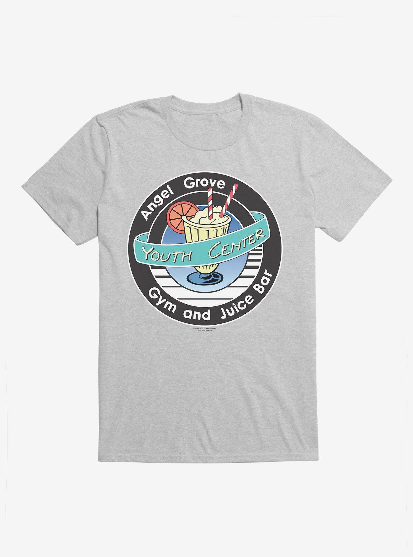 Mighty Morphin Power Rangers Angel Grove Juice Bar T-Shrt, HEATHER GREY, hi-res