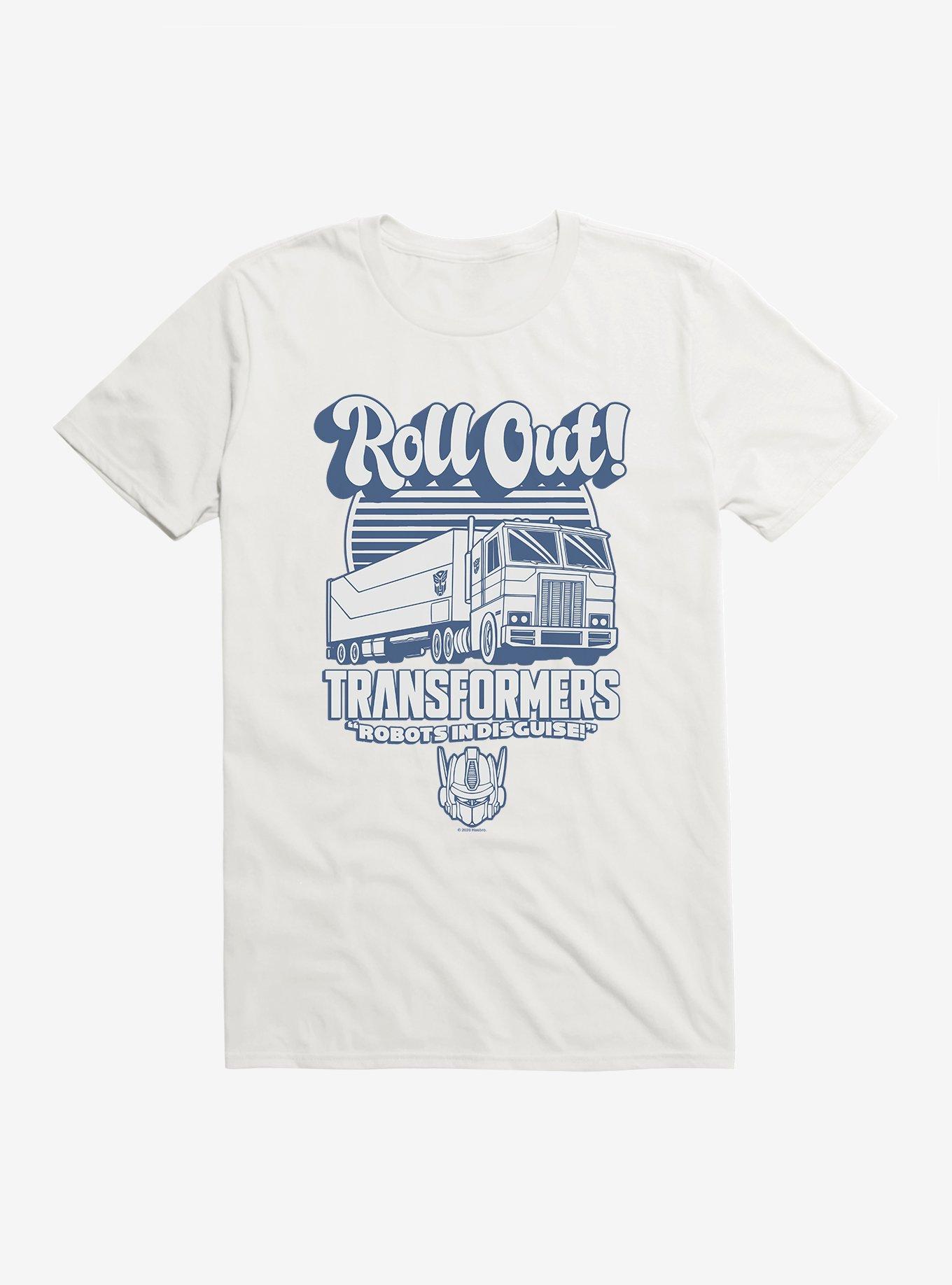 Transformers Roll Out Optimus Prime T-Shirt, WHITE, hi-res