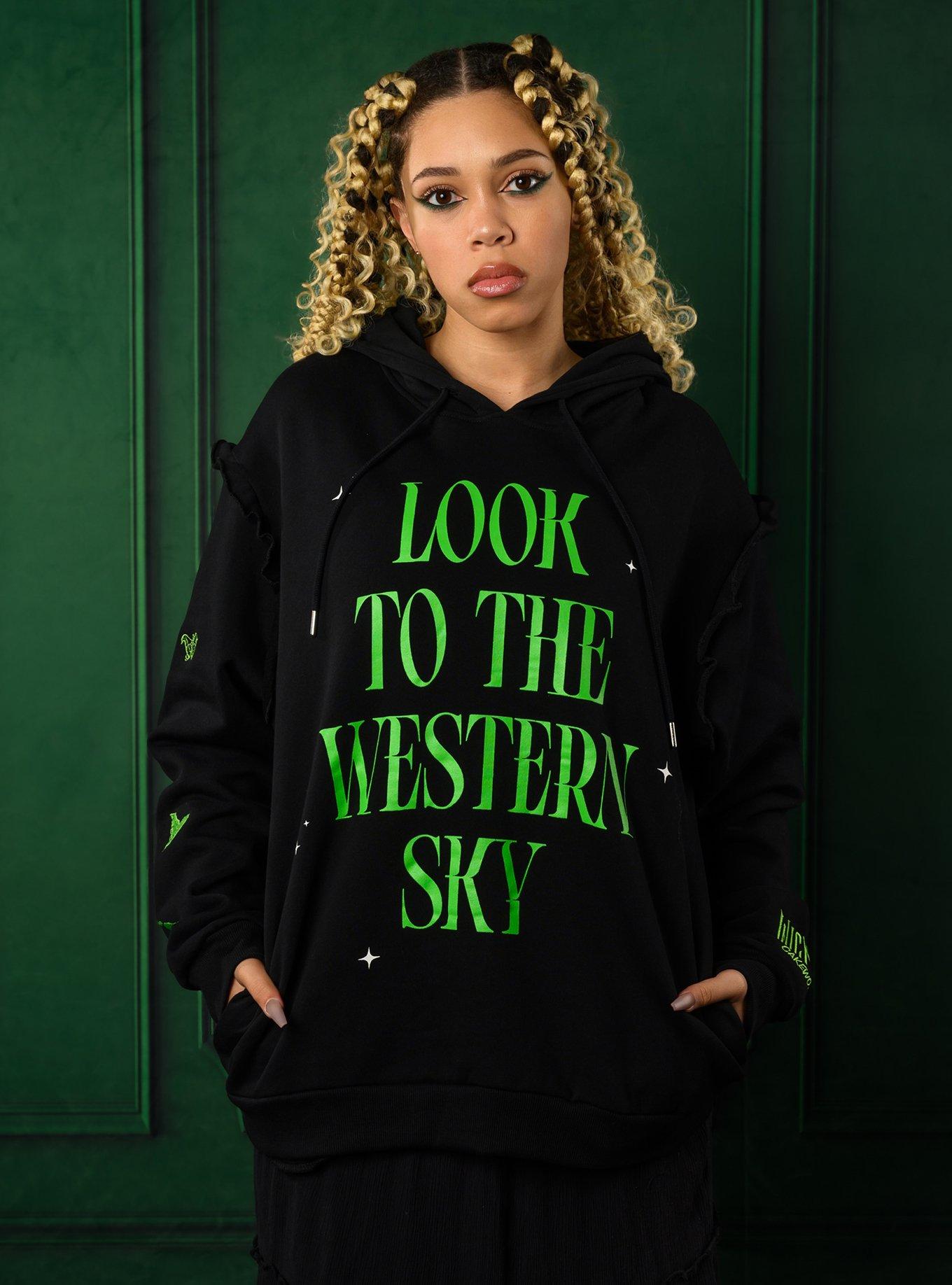 Cakeworthy Wicked Elphaba Western Sky Hoodie, BLACK, hi-res