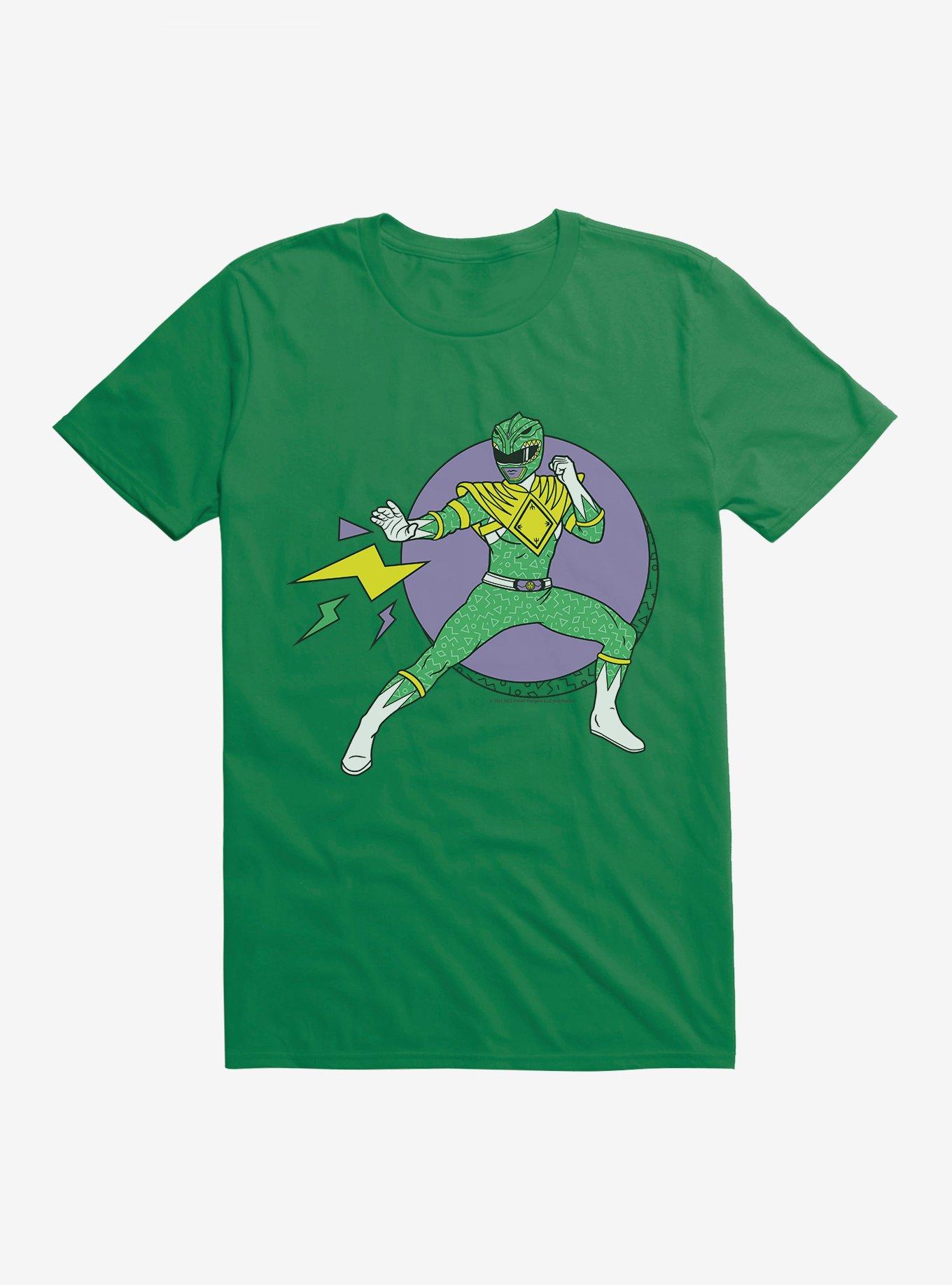 Mighty Morphin Power Rangers Green Ranger Offense Move T-Shrt