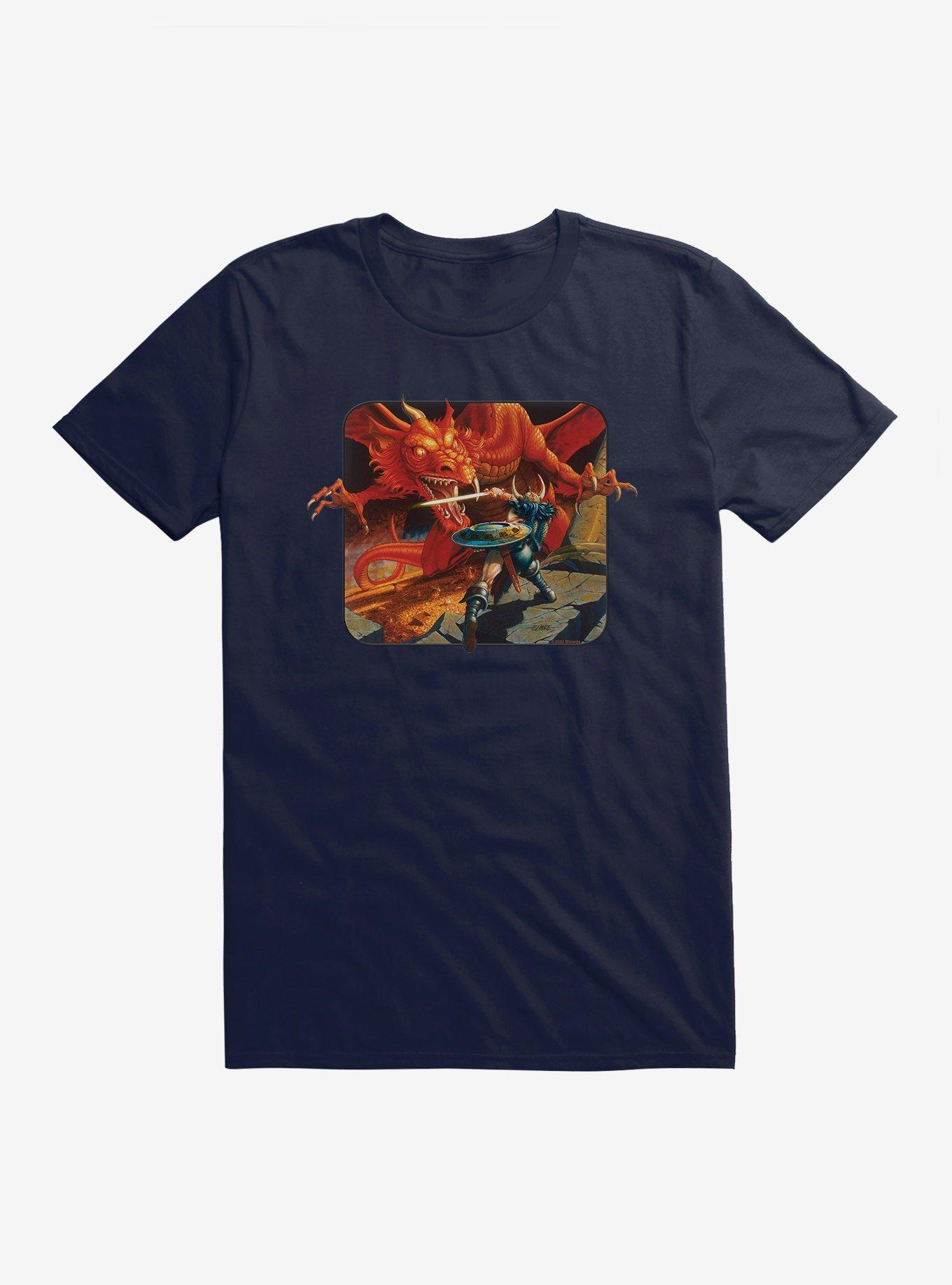 Dungeons & Dragons Elmore's Red Dragon T-Shirt, NAVY, hi-res