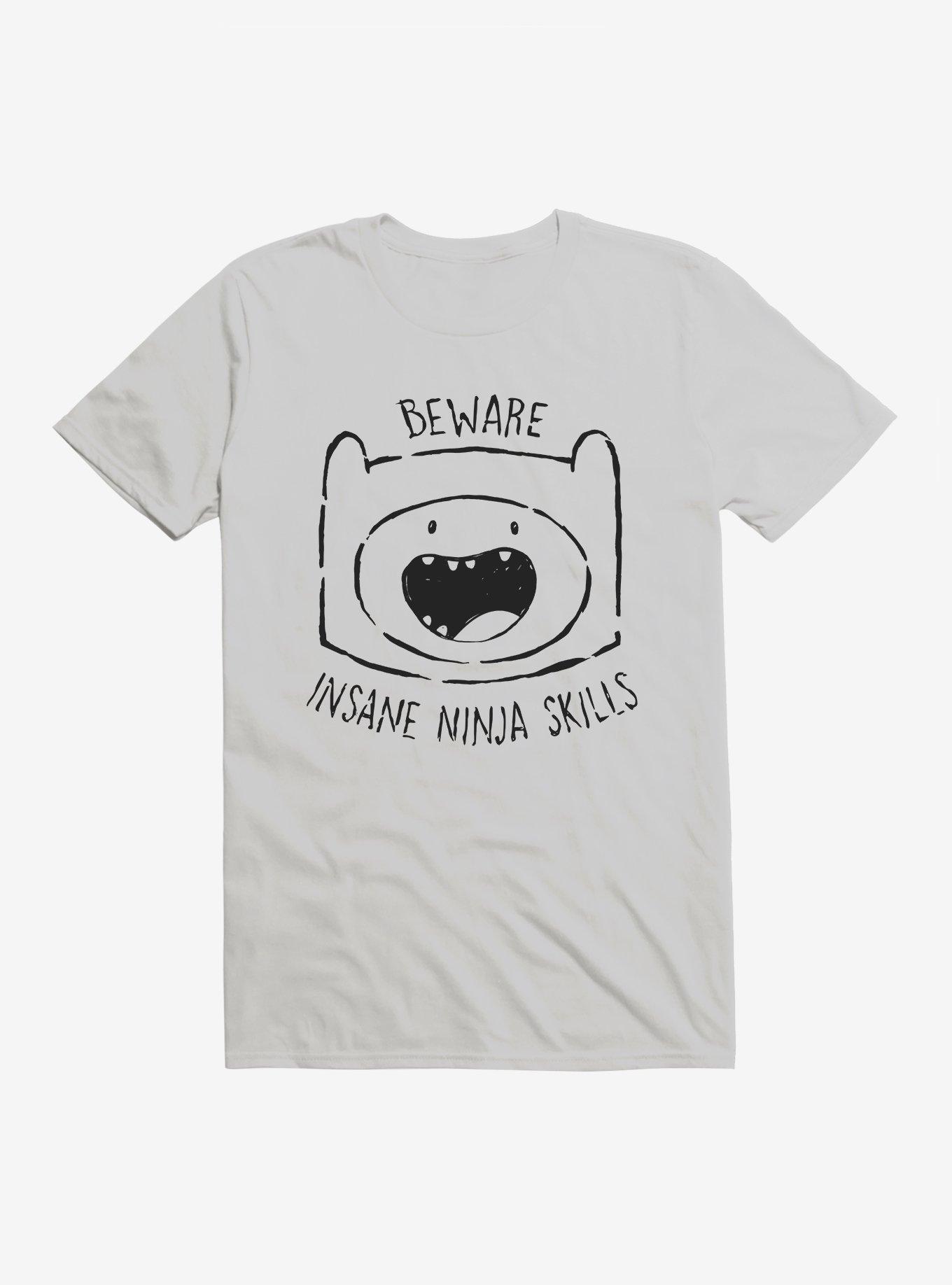 Adventure Time Finn Ninja Skills T-Shirt, ICE GREY, hi-res