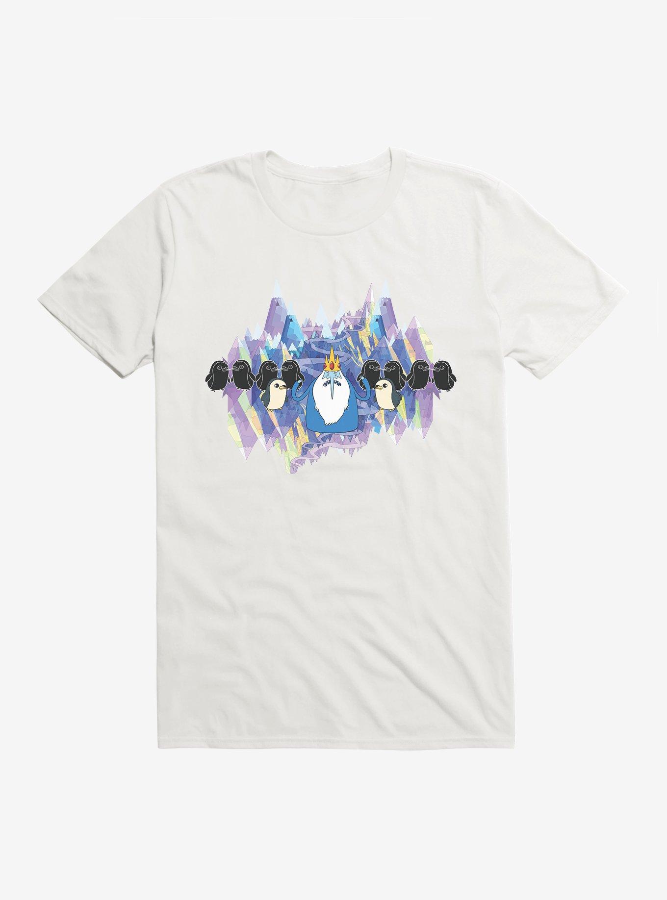 Adventure Time Ice King Penguins T-Shirt, WHITE, hi-res