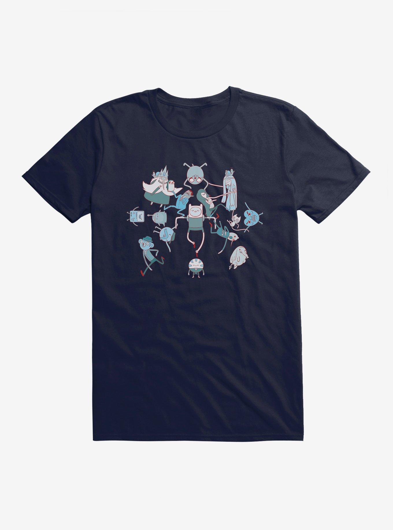 Adventure Time Intertwining Arms T-Shirt, NAVY, hi-res