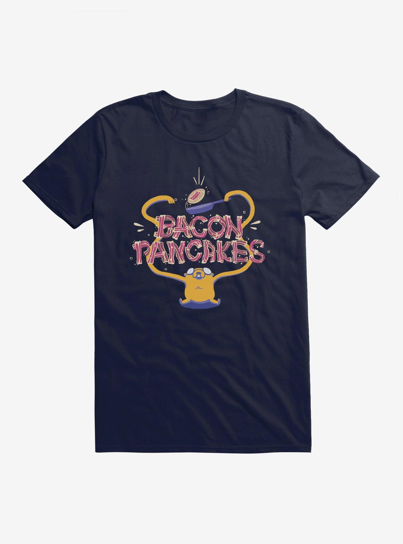 Adventure Time Jake Bacon Pancakes T-Shirt, NAVY, hi-res