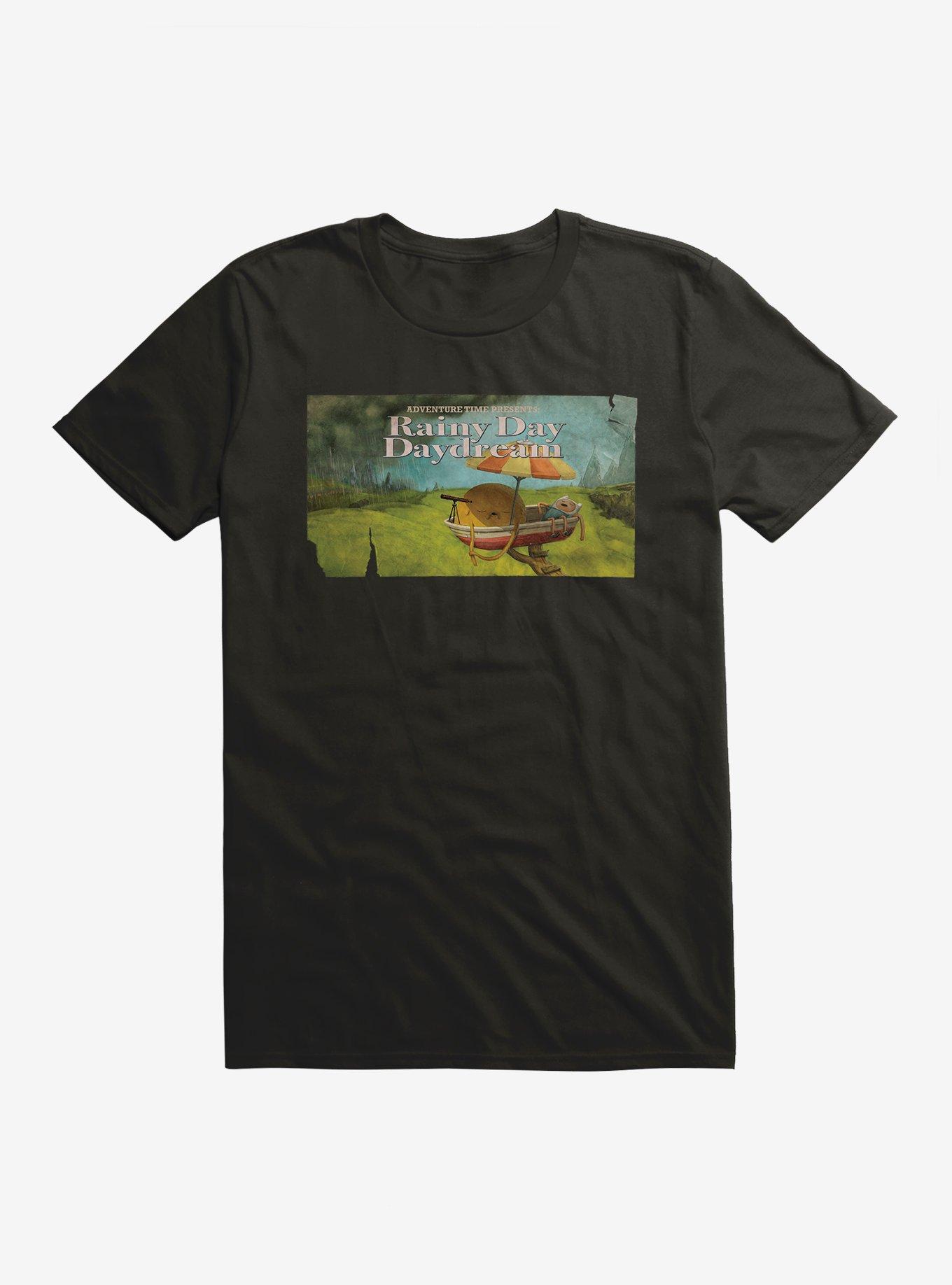 Adventure Time Rainy Day Daydream T-Shirt, BLACK, hi-res