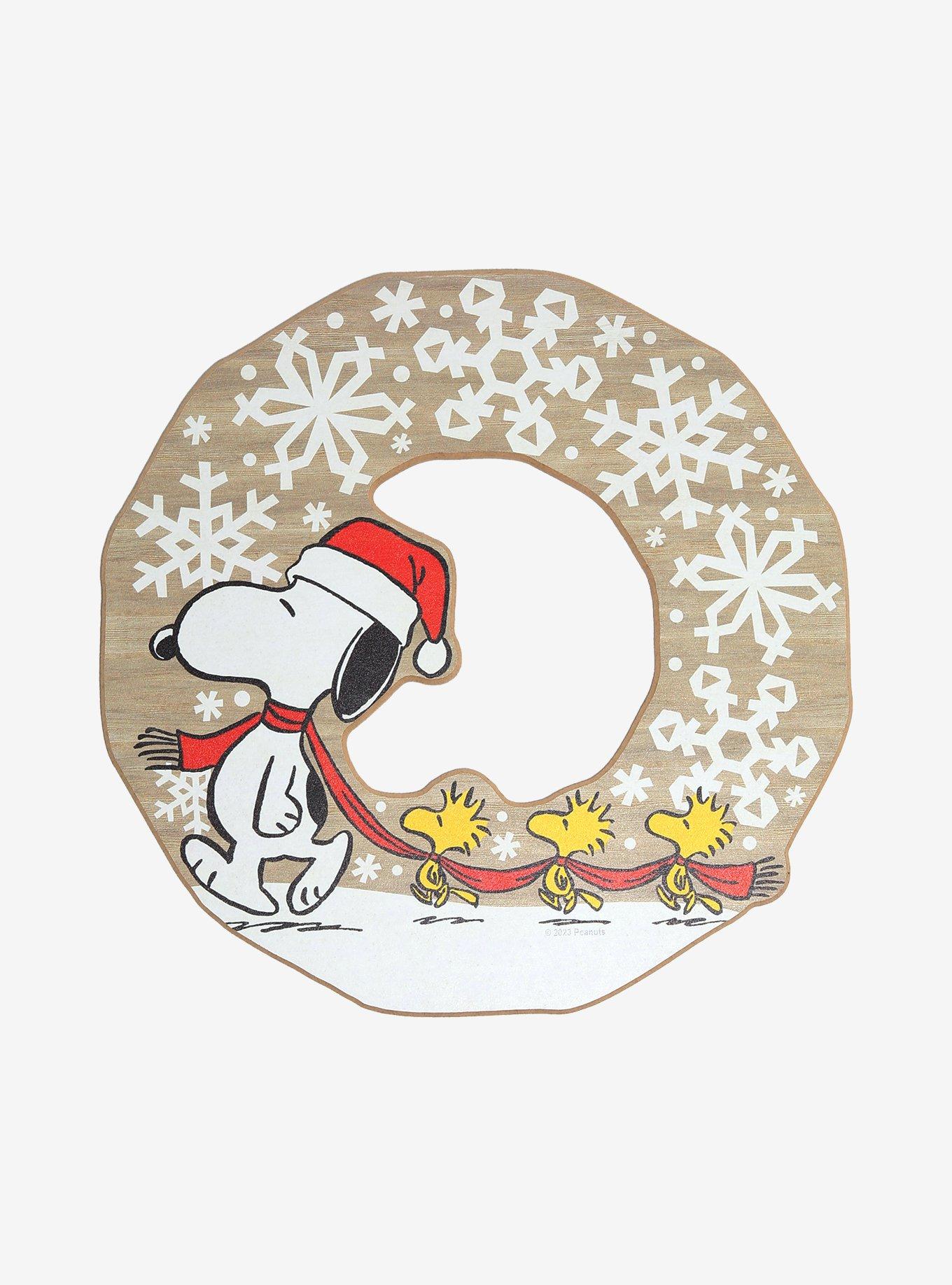 Peanuts Snoopy Snowflake Wreath Wall Sign, , hi-res