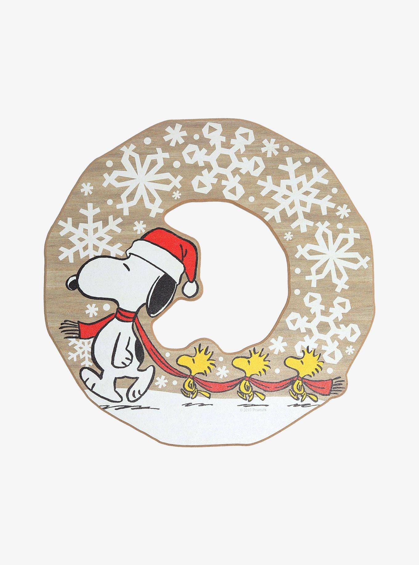 Peanuts Snoopy Snowflake Wreath Wall Sign, , hi-res