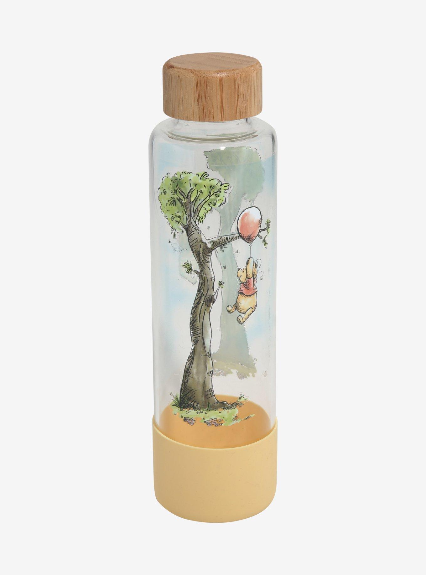 Disney Winnie the Pooh Illustrated Glass Water Bottle, , hi-res