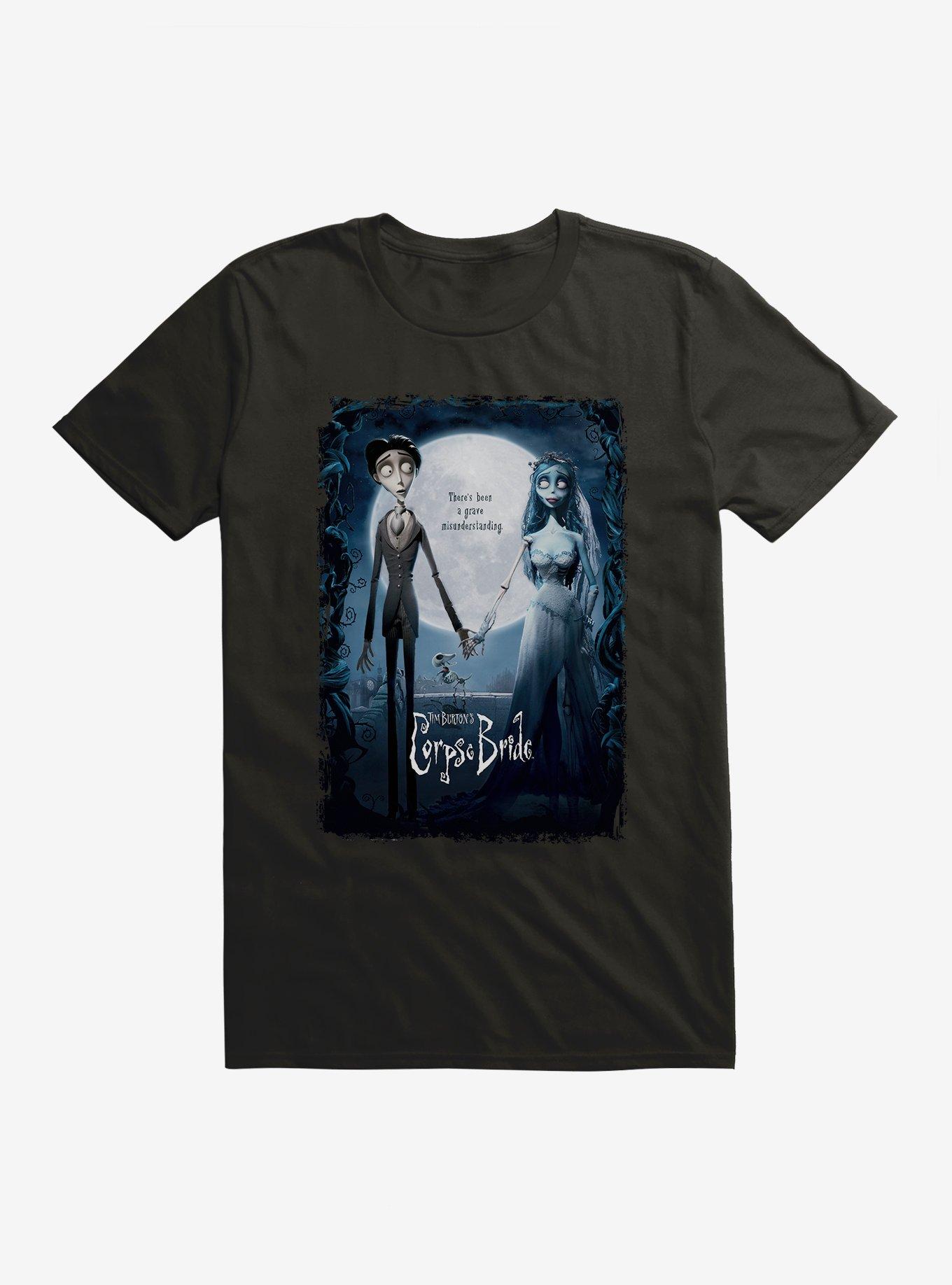 Corpse Bride Poster T-Shirt, BLACK, hi-res