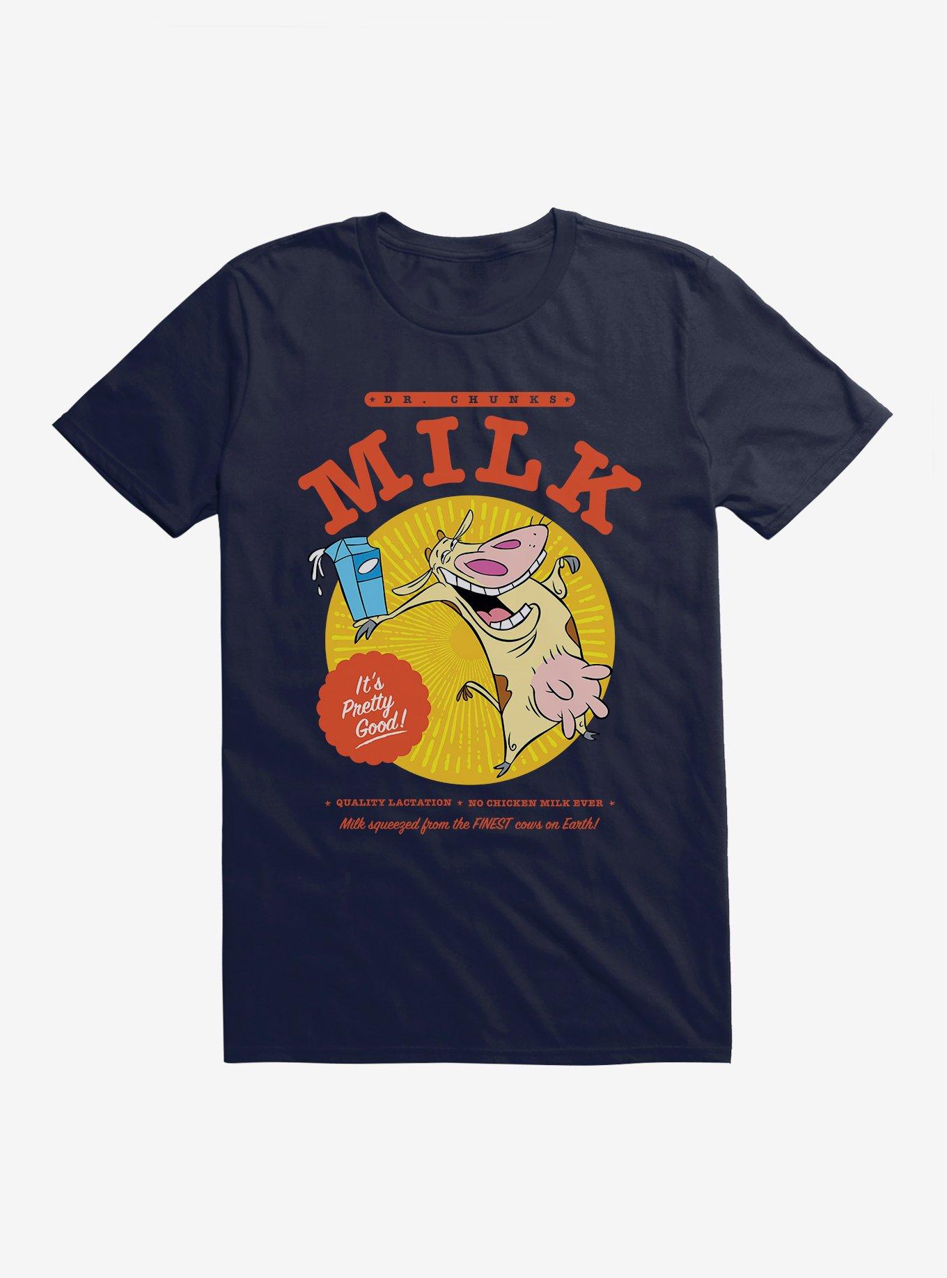Cow And Chicken Dr. Chunks Milk T-Shirt, NAVY, hi-res