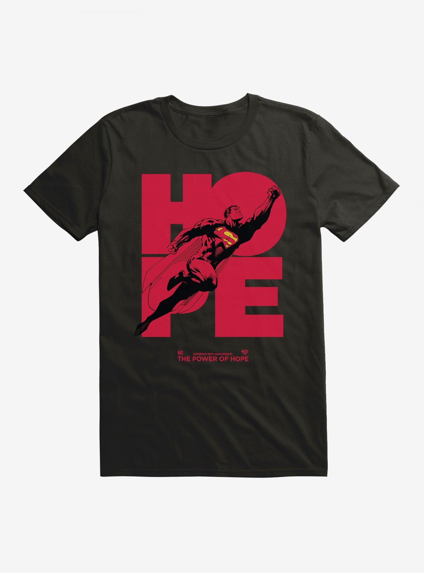DC Comics Superman 85 Years Hope T-Shirt, BLACK, hi-res