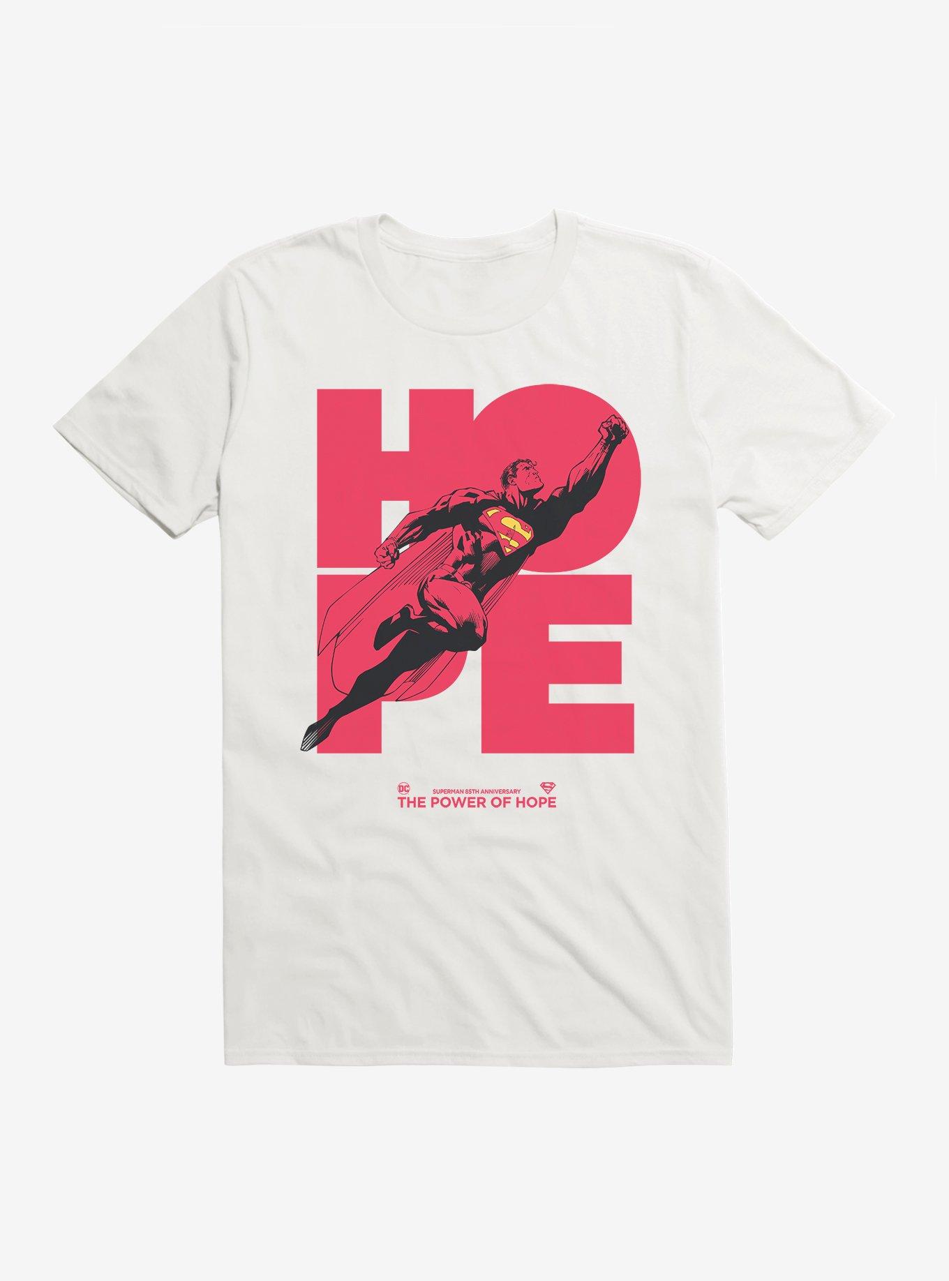 DC Comics Superman 85 Years Hope T-Shirt, WHITE, hi-res