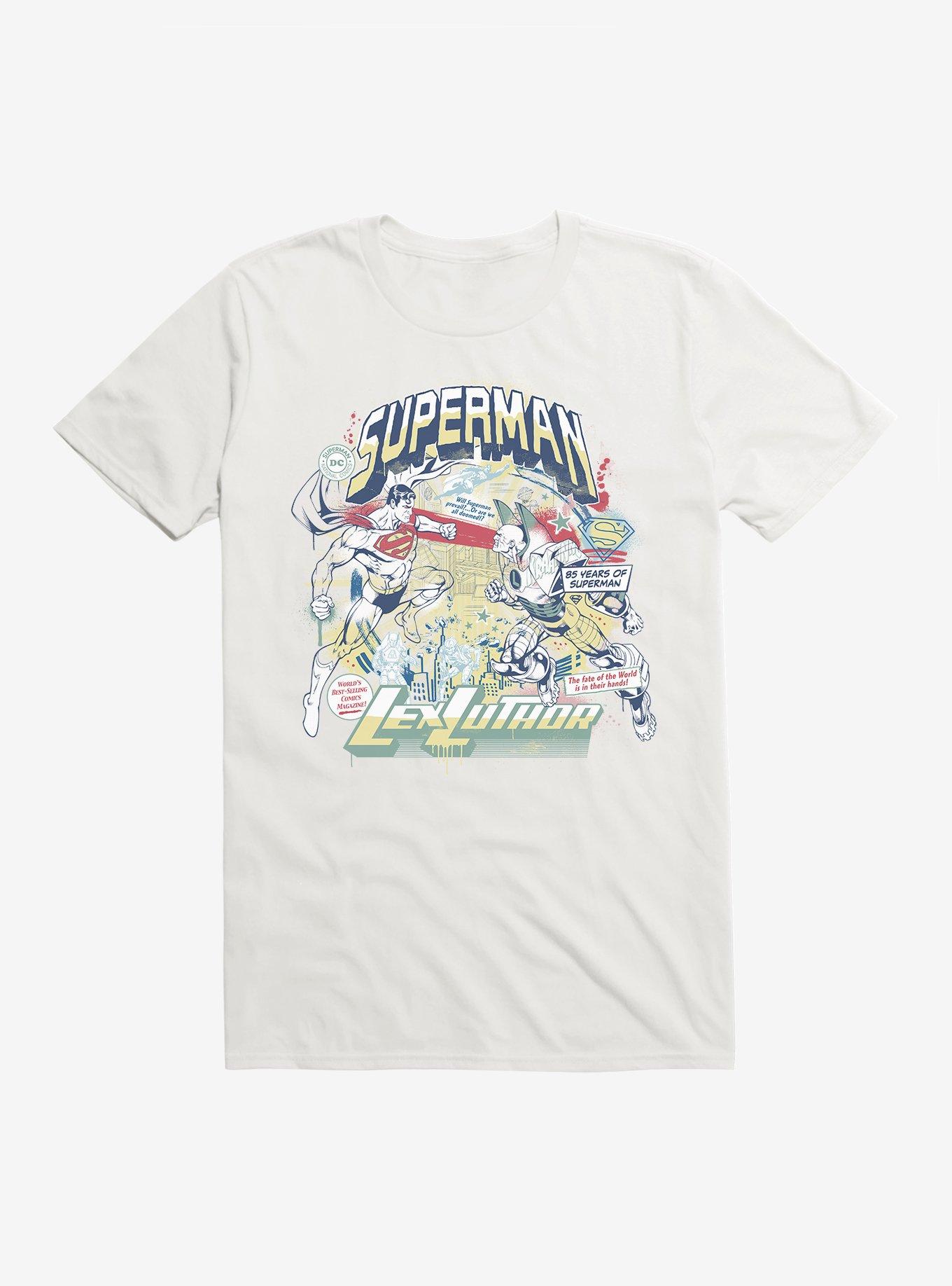 DC Comics Superman 85 Years Lex Luthor Fight T-Shirt, , hi-res