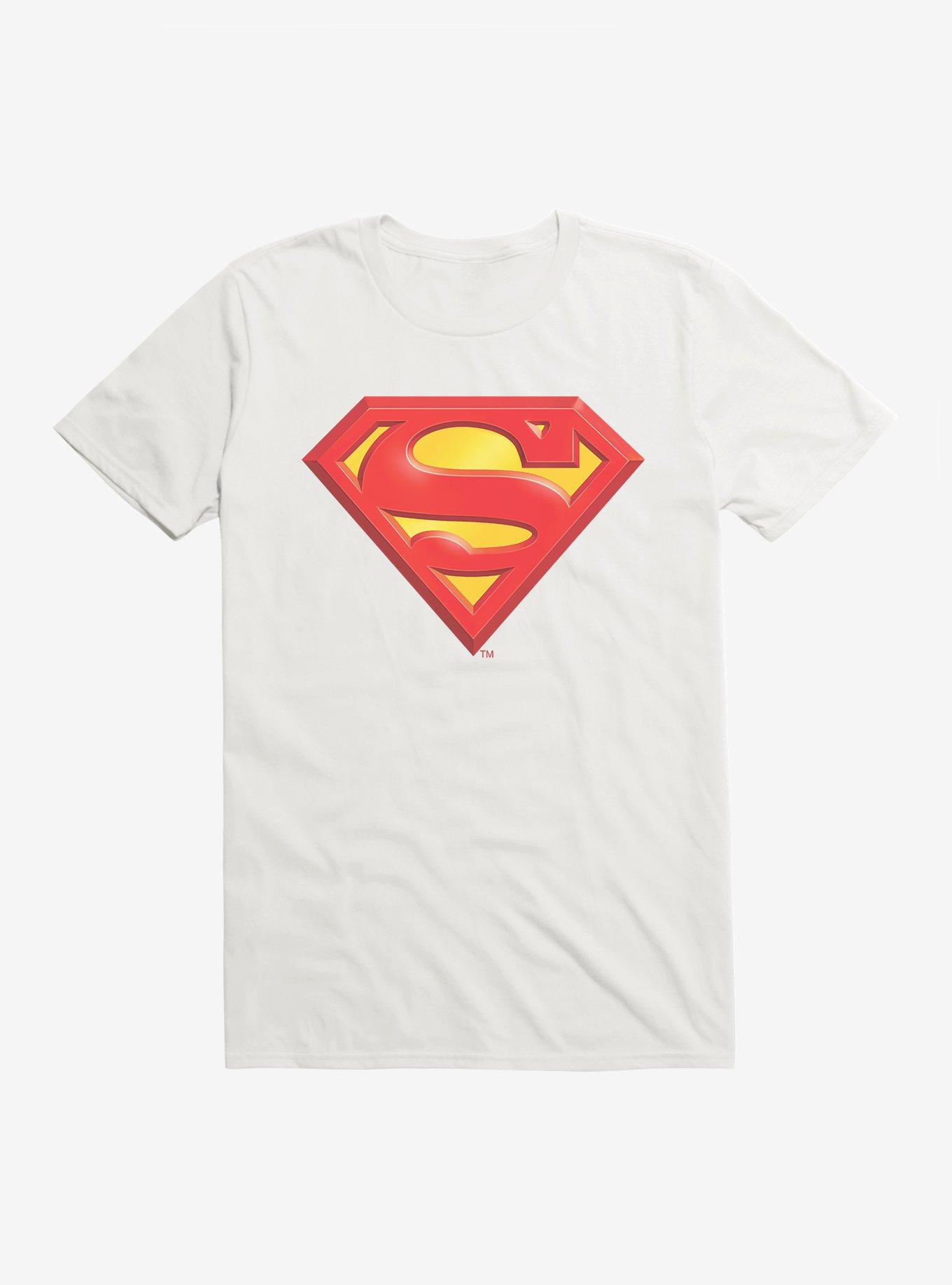 DC Comics Superman Classic Logo T-Shirt, WHITE, hi-res