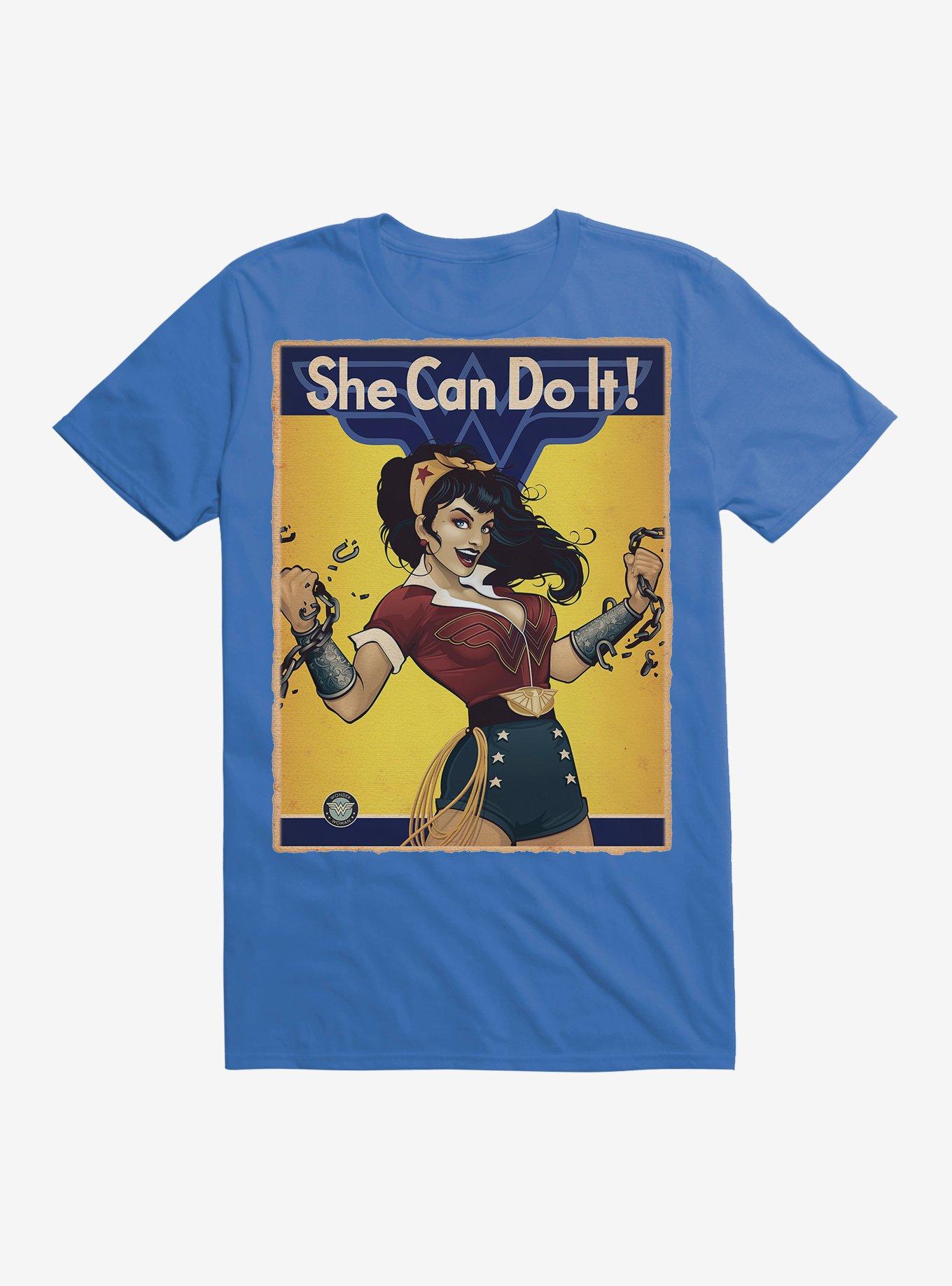 DC Comics Wonder Woman She Can Do It T-Shirt, , hi-res